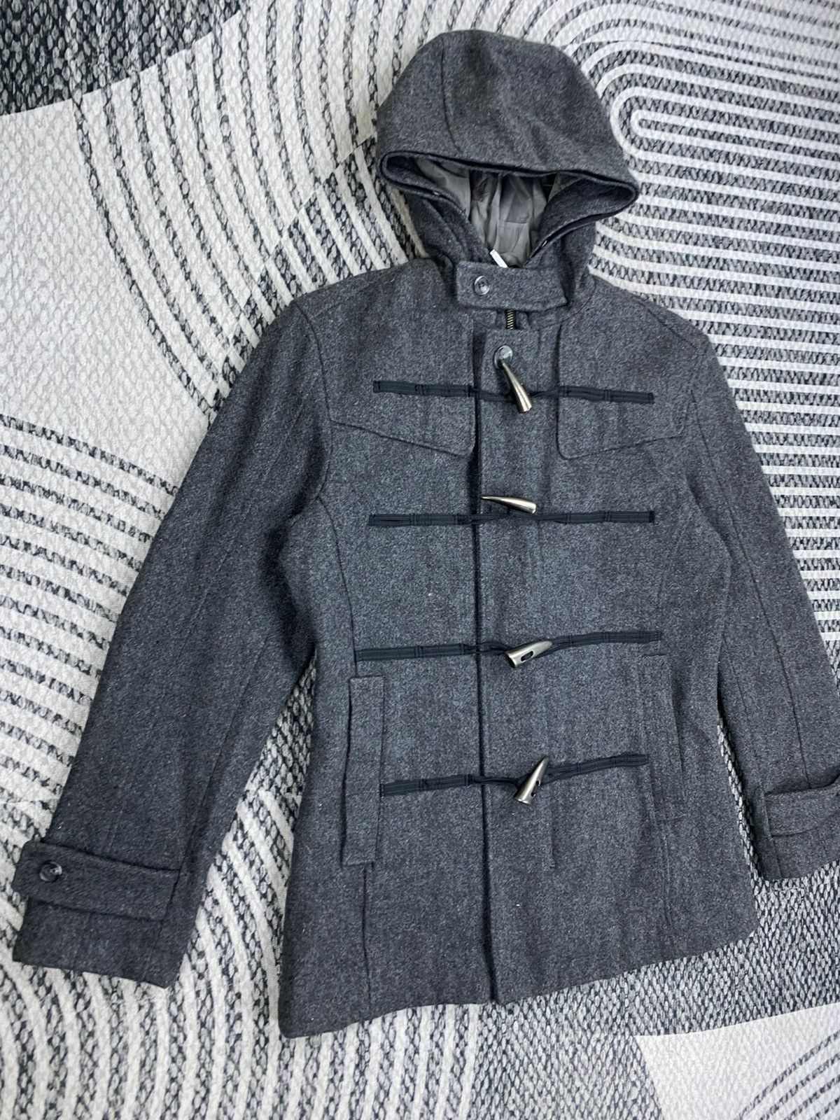 Japanese Brand Vintage A.S.M Wool Toggle Closure Duffle Coat Parka Size US M / EU 48-50 / 2 - 3 Thumbnail