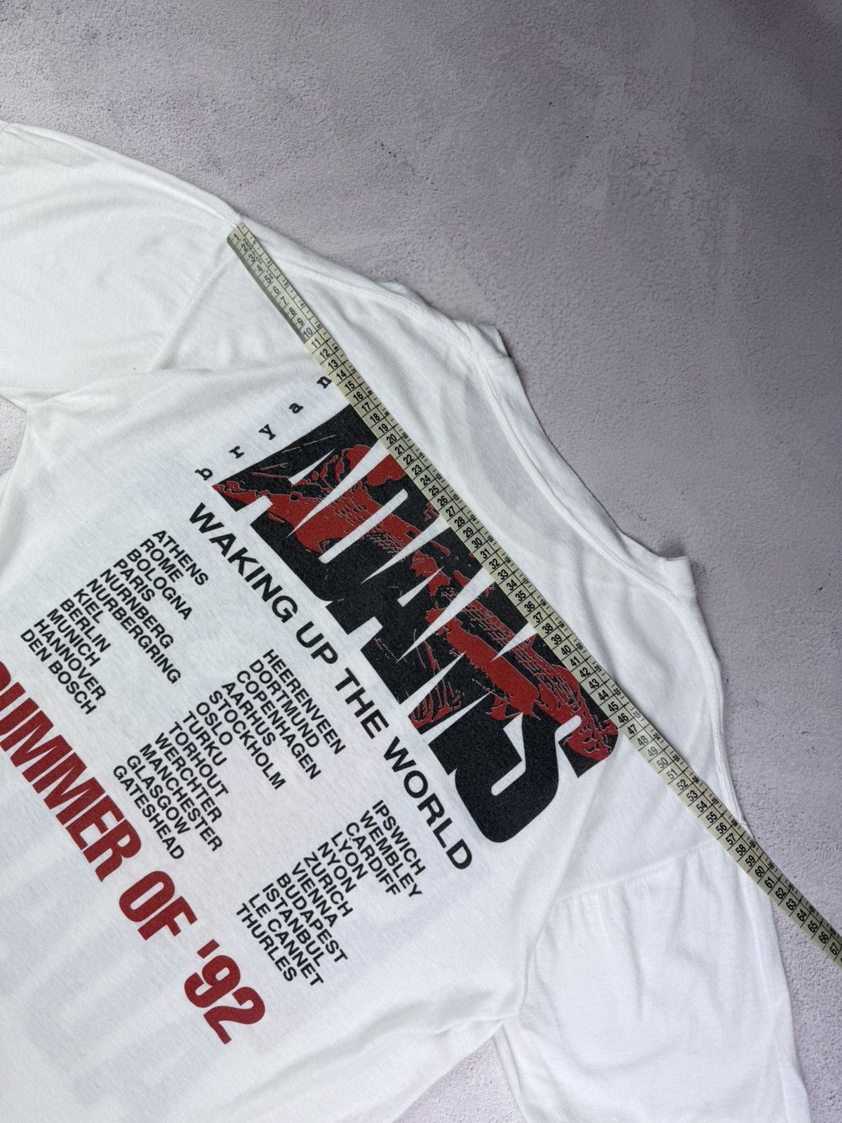 Vintage BRYAN ADAMS Waking Up The World 1992 Euro Tour Shirt Aeros Size US L / EU 52-54 / 3 - 12 Thumbnail