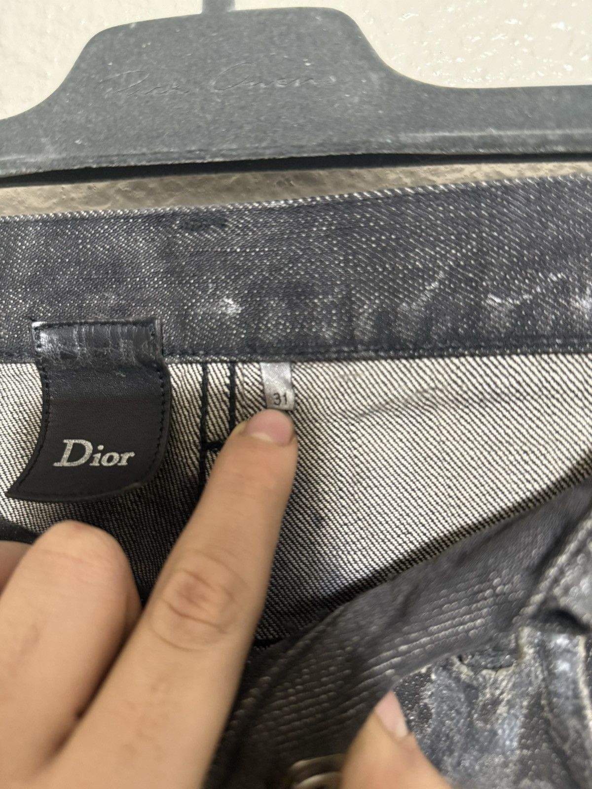 Dior × Hedi Slimane Dior AW08 Luster Clawmark Denim Size US 31 - 4 Thumbnail