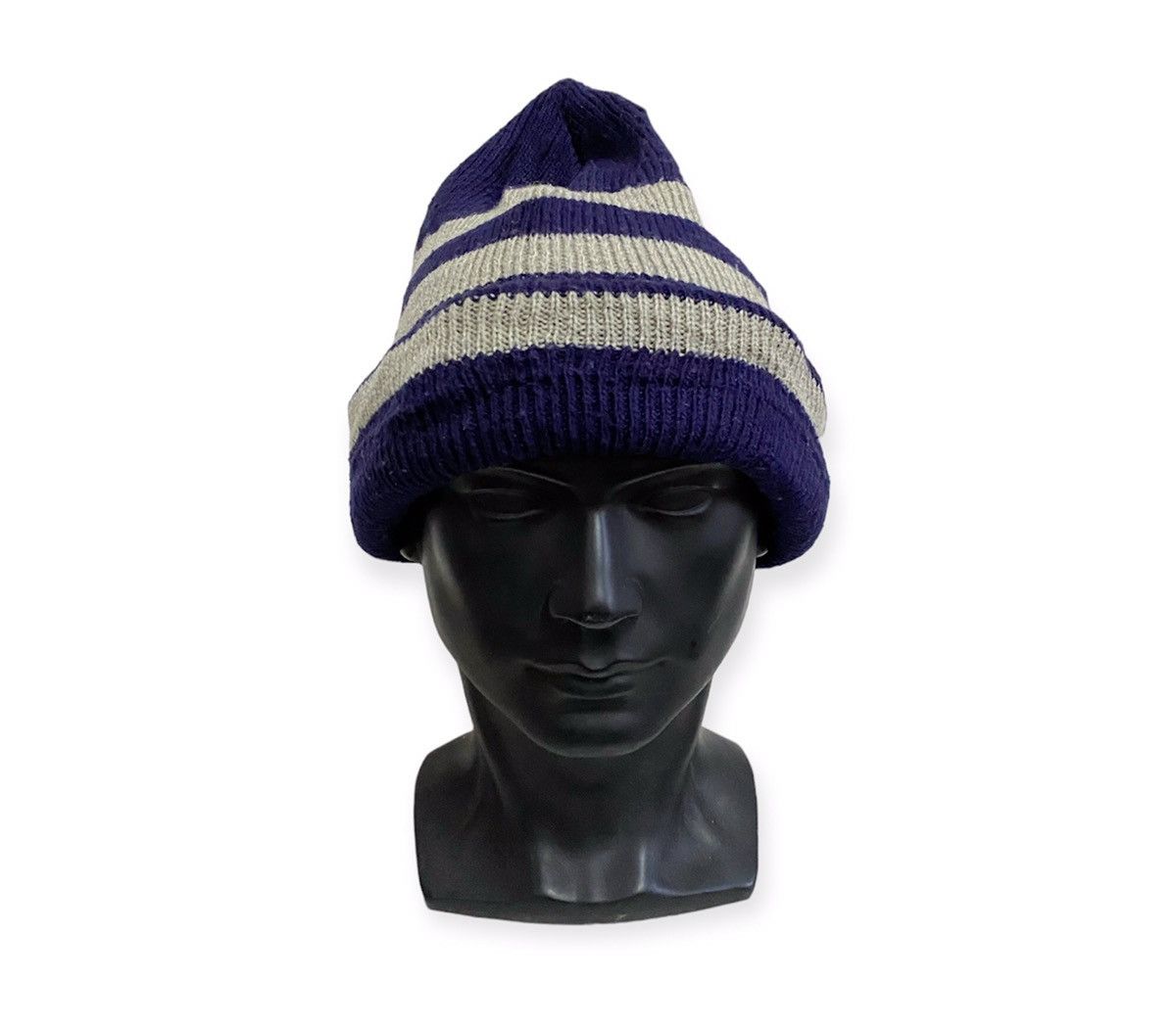 Japanese Brand × Vintage Japanese Brand Stripe Design Beanie Hat Size ONE SIZE - 1 Thumbnail