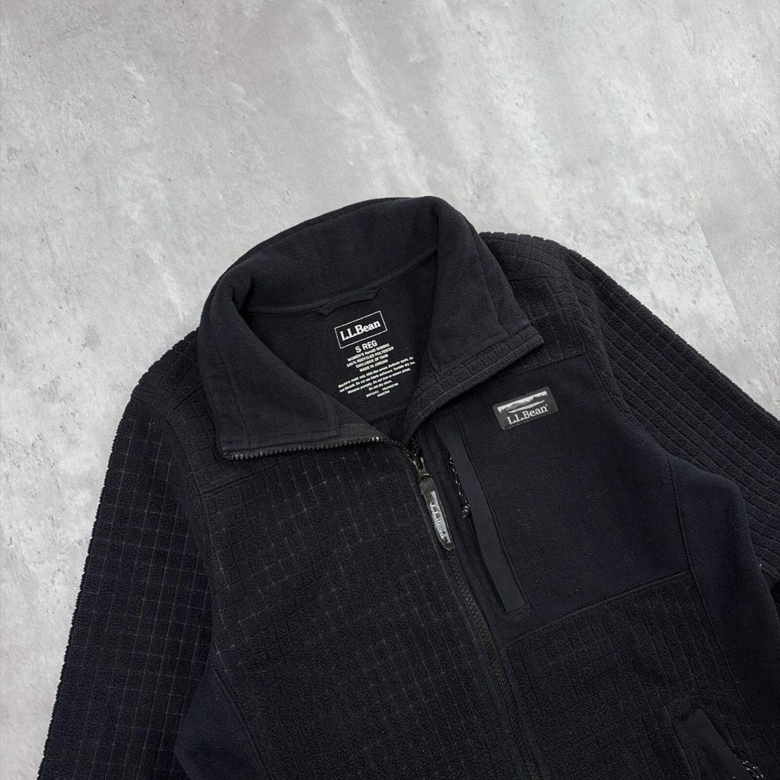 L.L. Bean Y2K Black L.L. Beans Grunge Fleece Outdoor Jacket Size S / US 4 / IT 40 - 5 Thumbnail