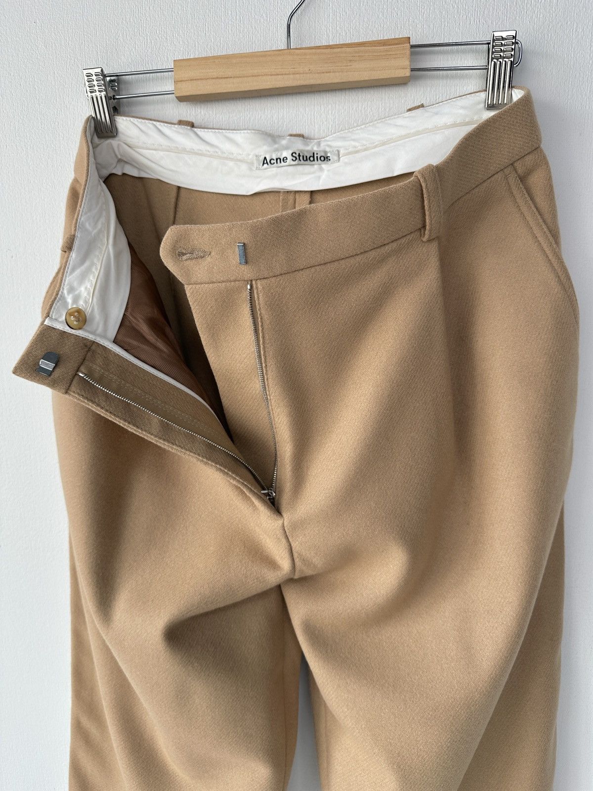 Acne Studios ACNE STUDIOS Tabea Flannel PAW17 Wool Cashmere Crop Trousers Size 27" / US 4 / IT 40 - 3 Thumbnail