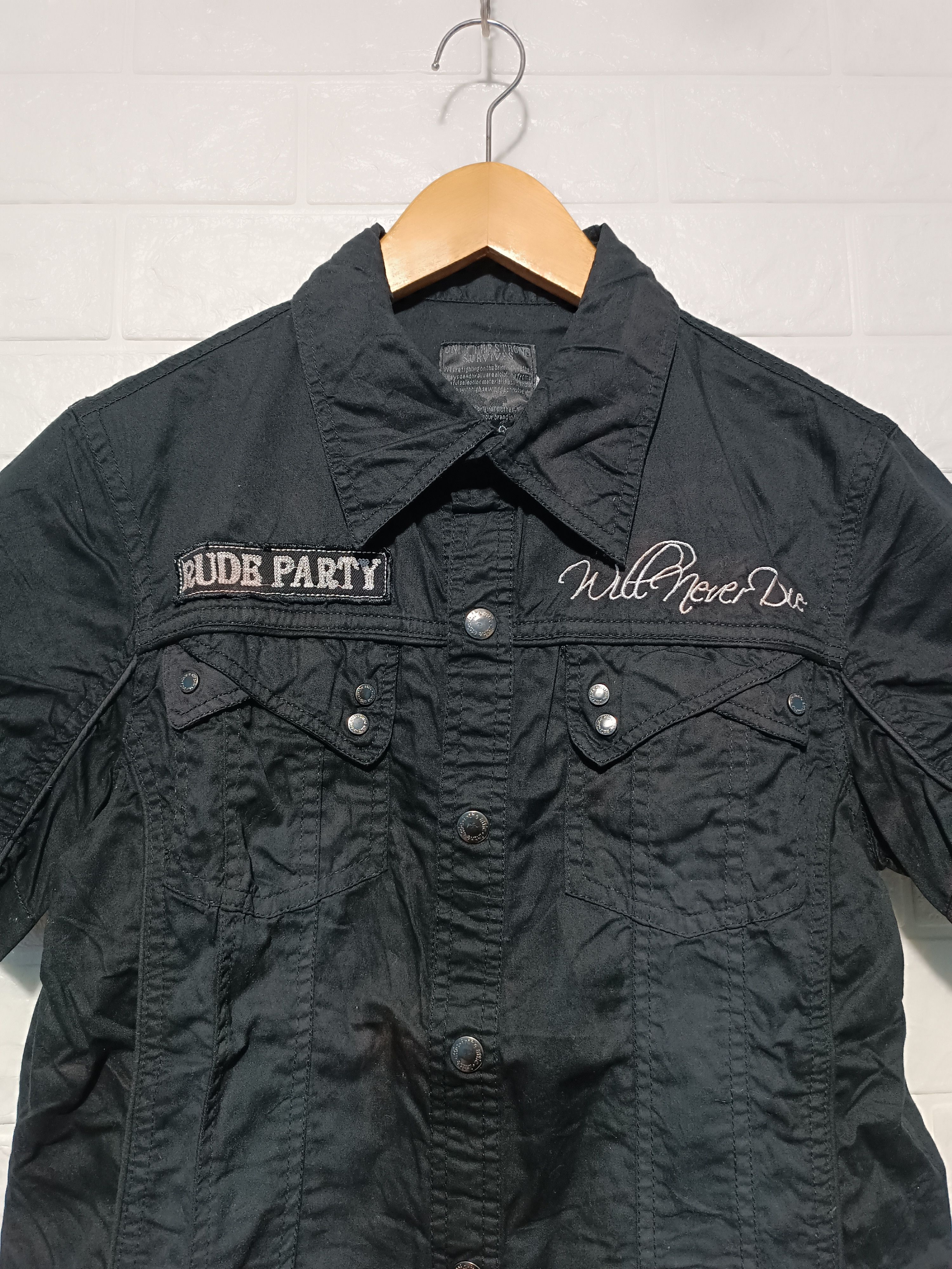 In The Attic Vintage In The Attic Short Sleeve Shirt Gothic Grunge Style Size US M / EU 48-50 / 2 - 4 Thumbnail