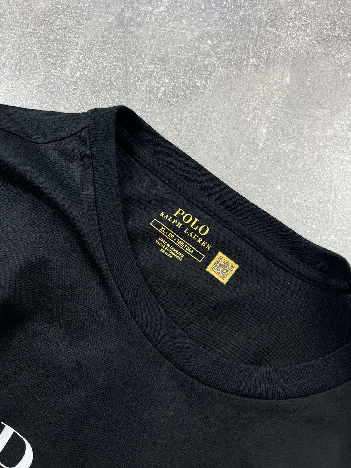 Polo Ralph Lauren Polo Ralph Lauren Black Long Sleeve Logo T-Shirt Size US XL / EU 56 / 4 - 8 Thumbnail