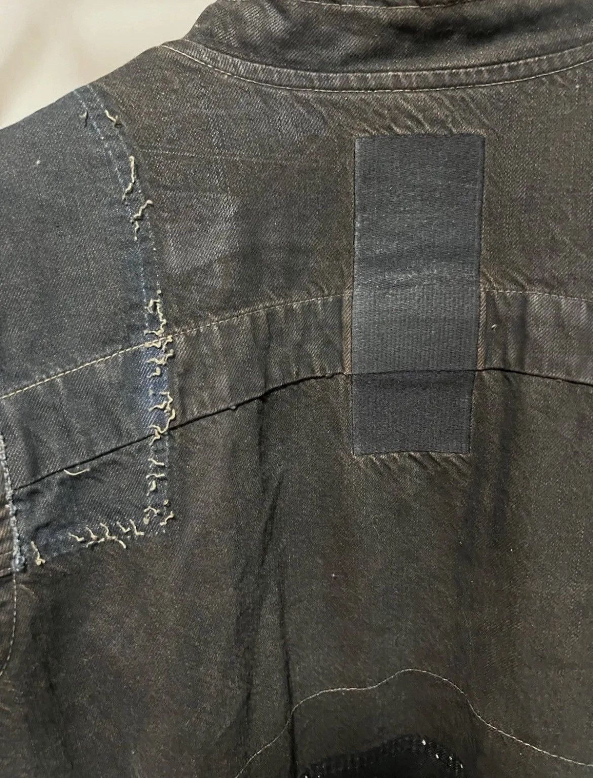 Rick Owens Medium Oversized Rick Owens SLAB Patchwork Denim Jacket Size US M / EU 48-50 / 2 - 3 Thumbnail