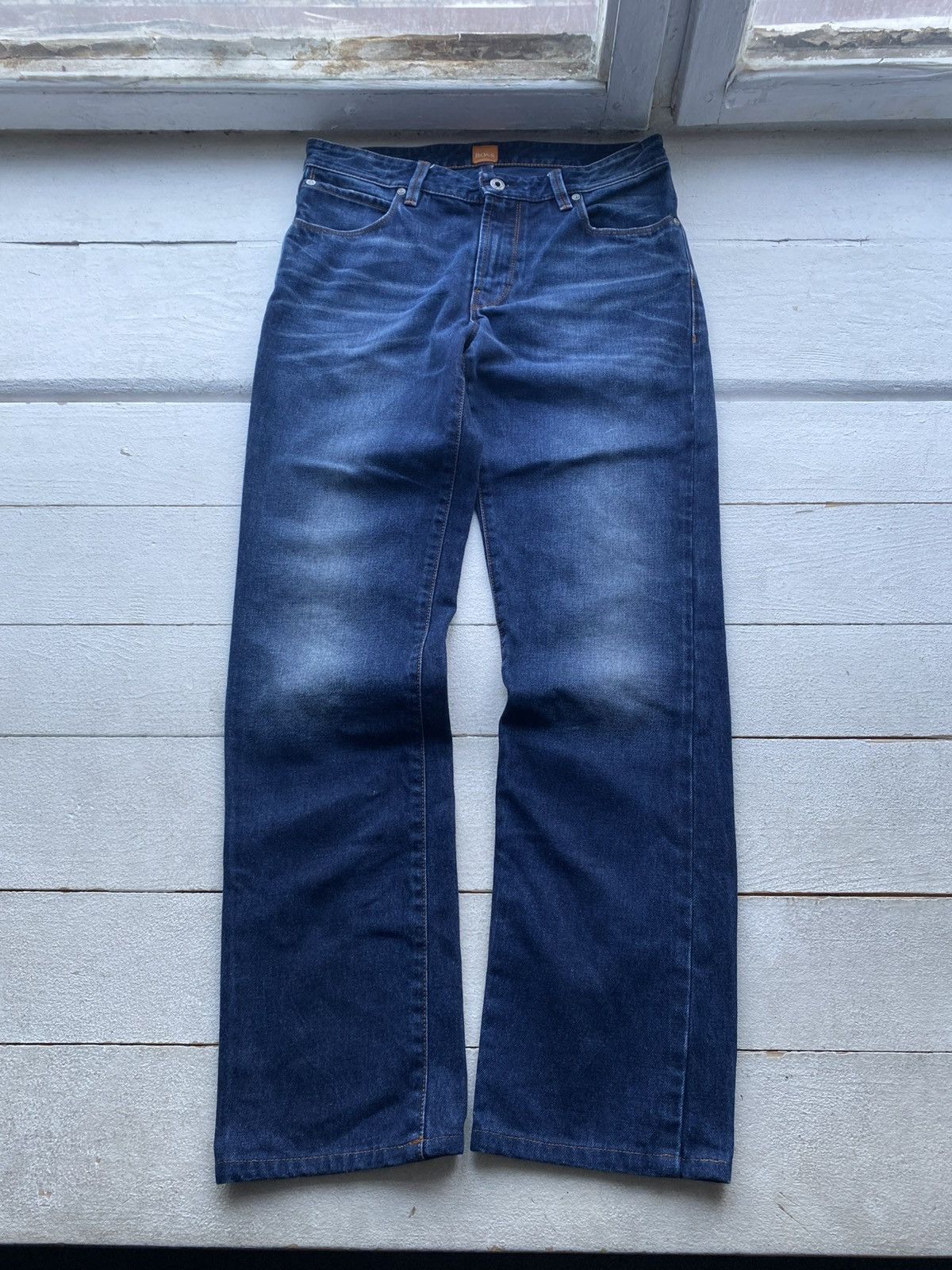 Hugo Boss 00s Y2K Hugo Boss Orange 63 Slim Fit Denim Jeans W31 L31 Size US 31 - 1 Thumbnail