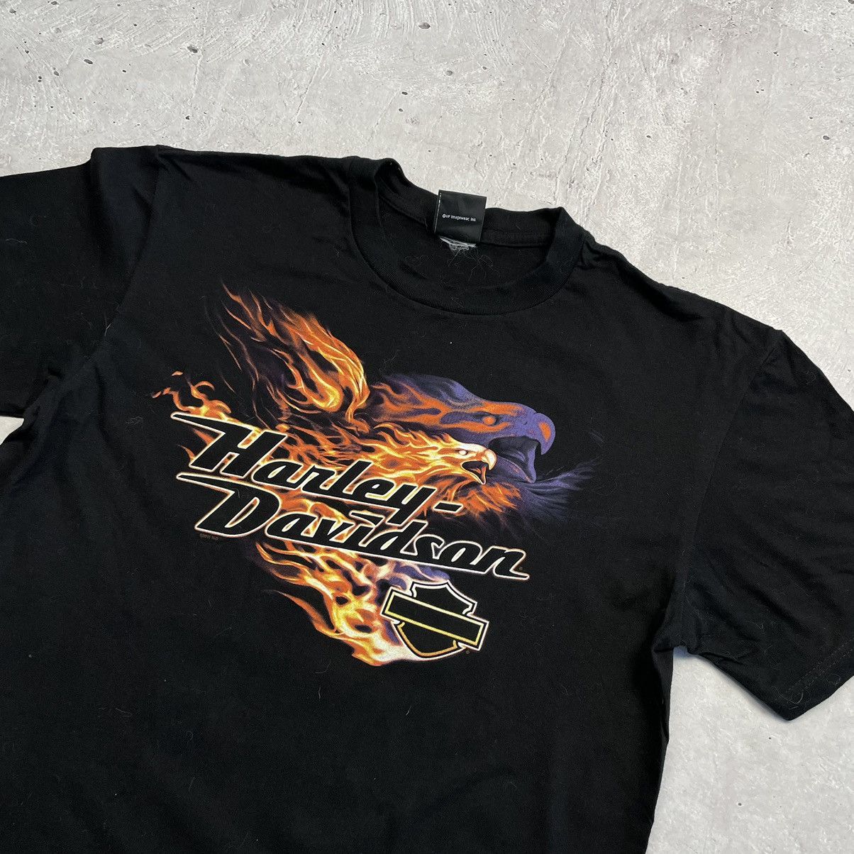 Harley Davidson × Vintage Vintage 00’s Harley Davidson retro T-shirt motorcycle Size US XL / EU 56 / 4 - 5 Thumbnail
