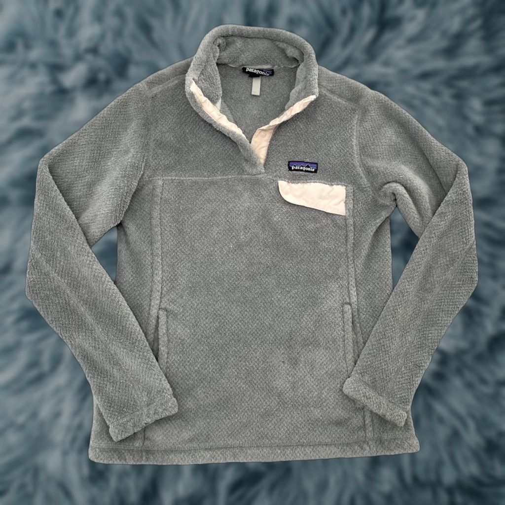 Patagonia Patagonia Jacket Womens Small Gray Snap T Fleece Pullover Polartec Logo Ladies S Size S / US 4 / IT 40 - 1 Thumbnail