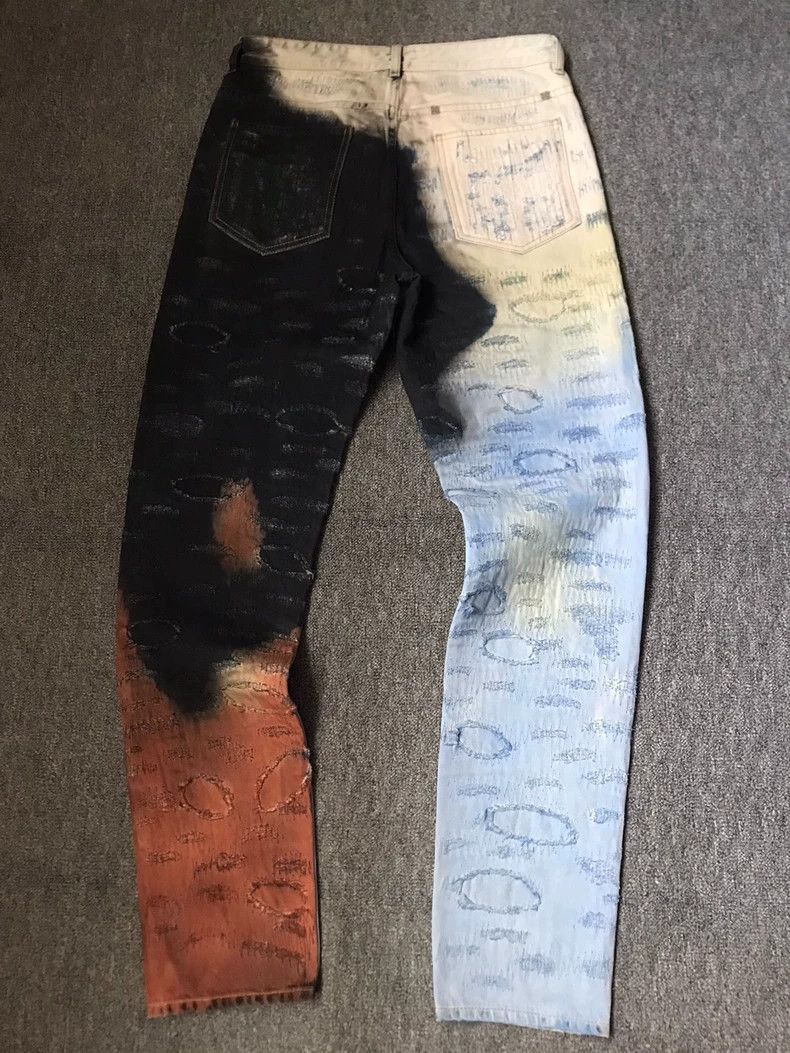 Other Givenchy Givenchy Distressed Colorful Denim Pants -2507 Size US 32 / EU 48 - 2 Thumbnail