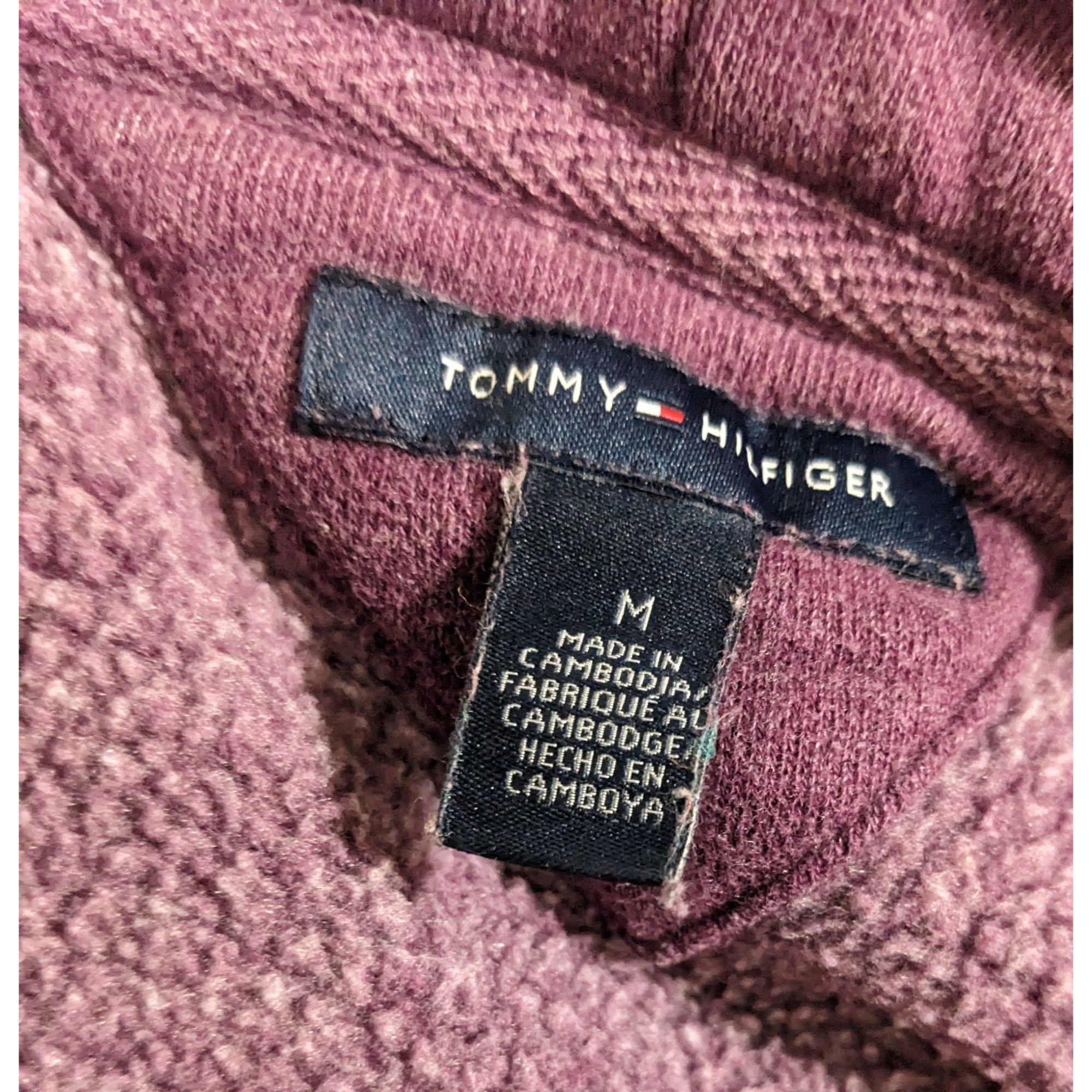 Tommy Hilfiger Preppy Purple Zip Hoodie by Tommy Hilfiger Size M / US 6-8 / IT 42-44 - 4 Thumbnail