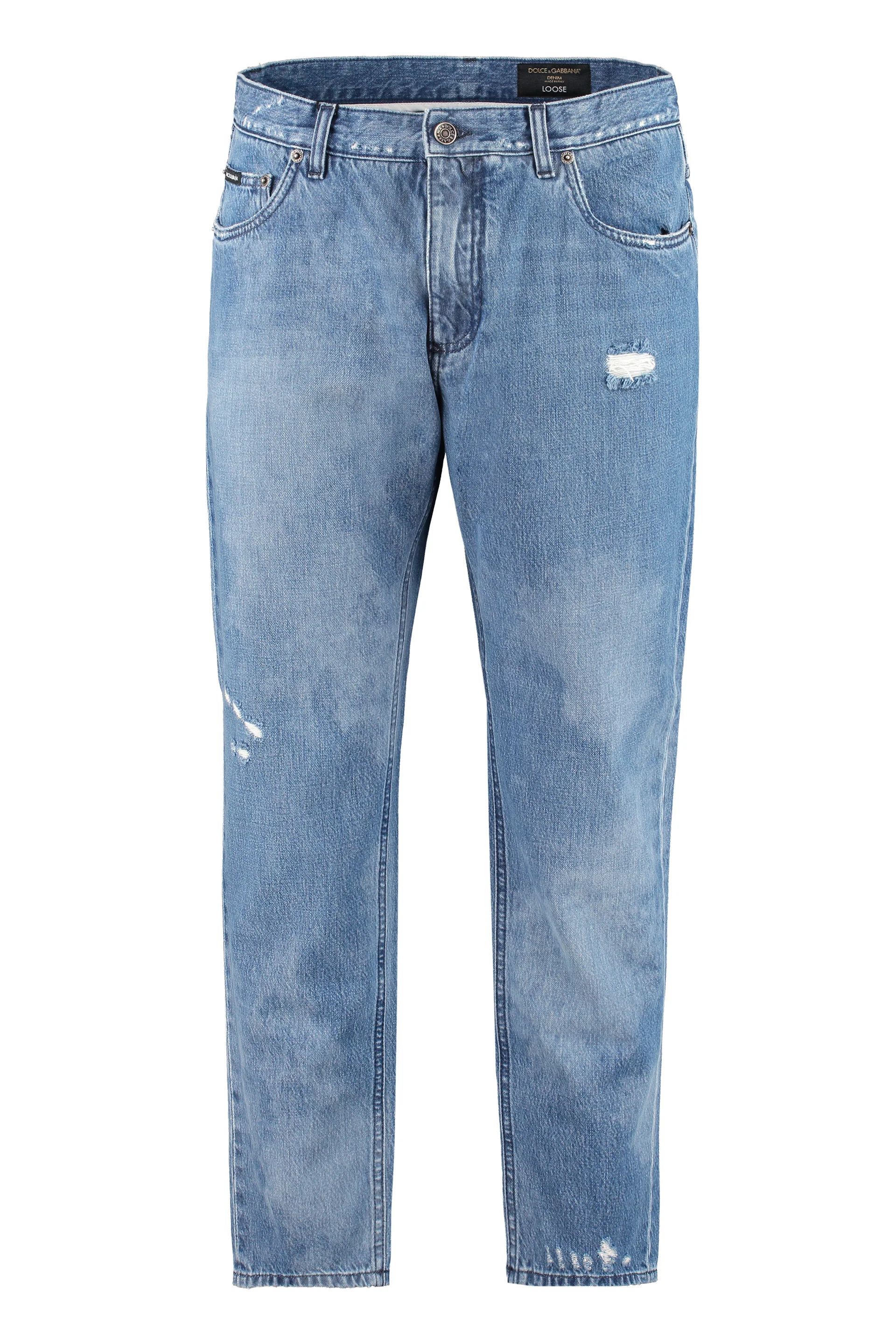 Dolce & Gabbana o1y0125 Logo Jeans in Blue Size US 38 / EU 54 - 1 Thumbnail