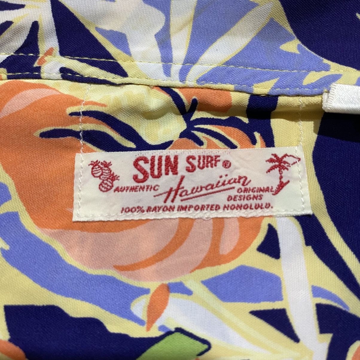 Sun Surf SUN SURF Aloha Flower Open Collar Shirt 100% Rayon Size US L / EU 52-54 / 3 - 4 Thumbnail