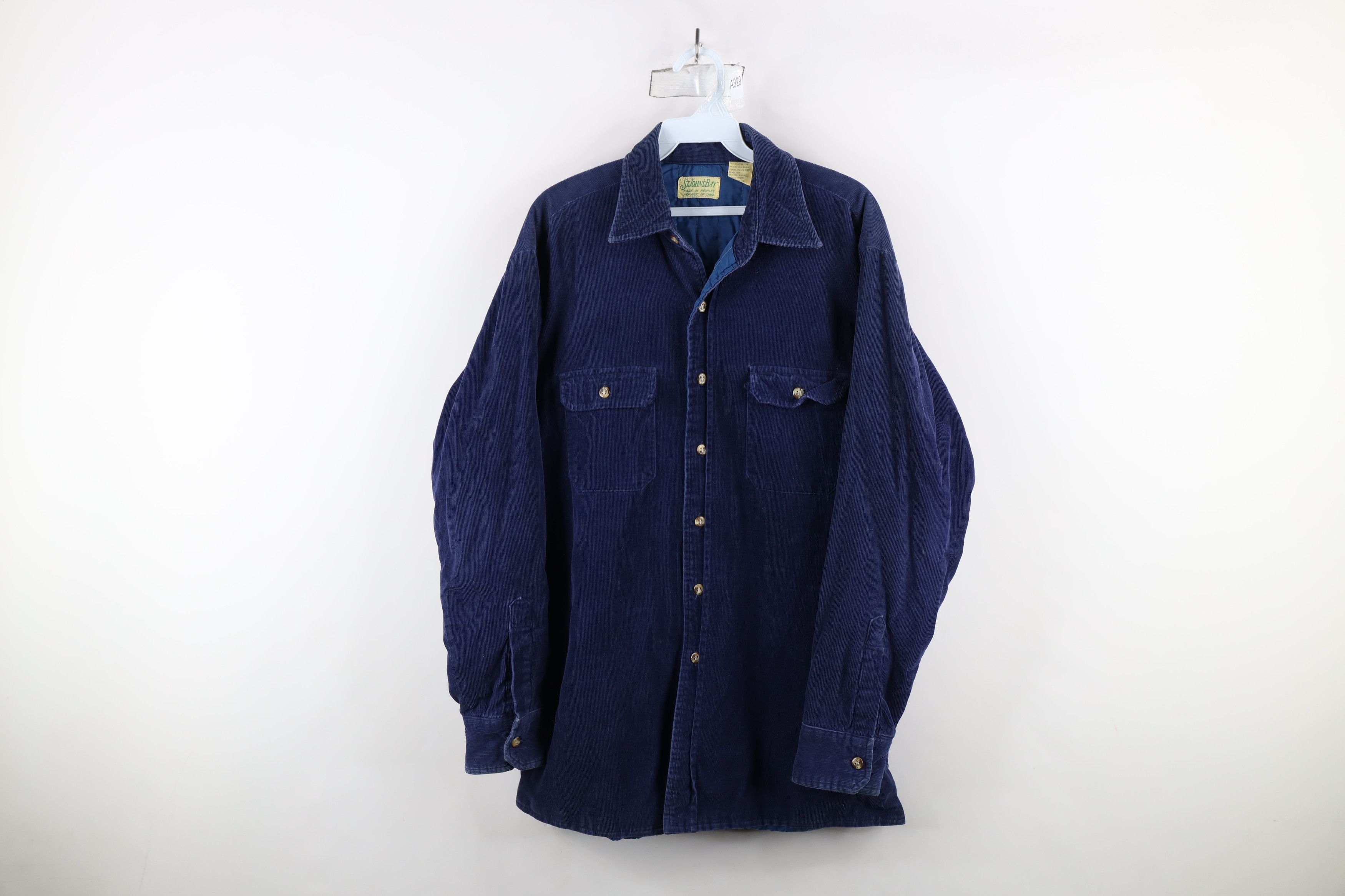 Vintage Vintage 70s Streetwear Corduroy Shirt Jacket Jac Shirt Size US L / EU 52-54 / 3 - 1 Thumbnail