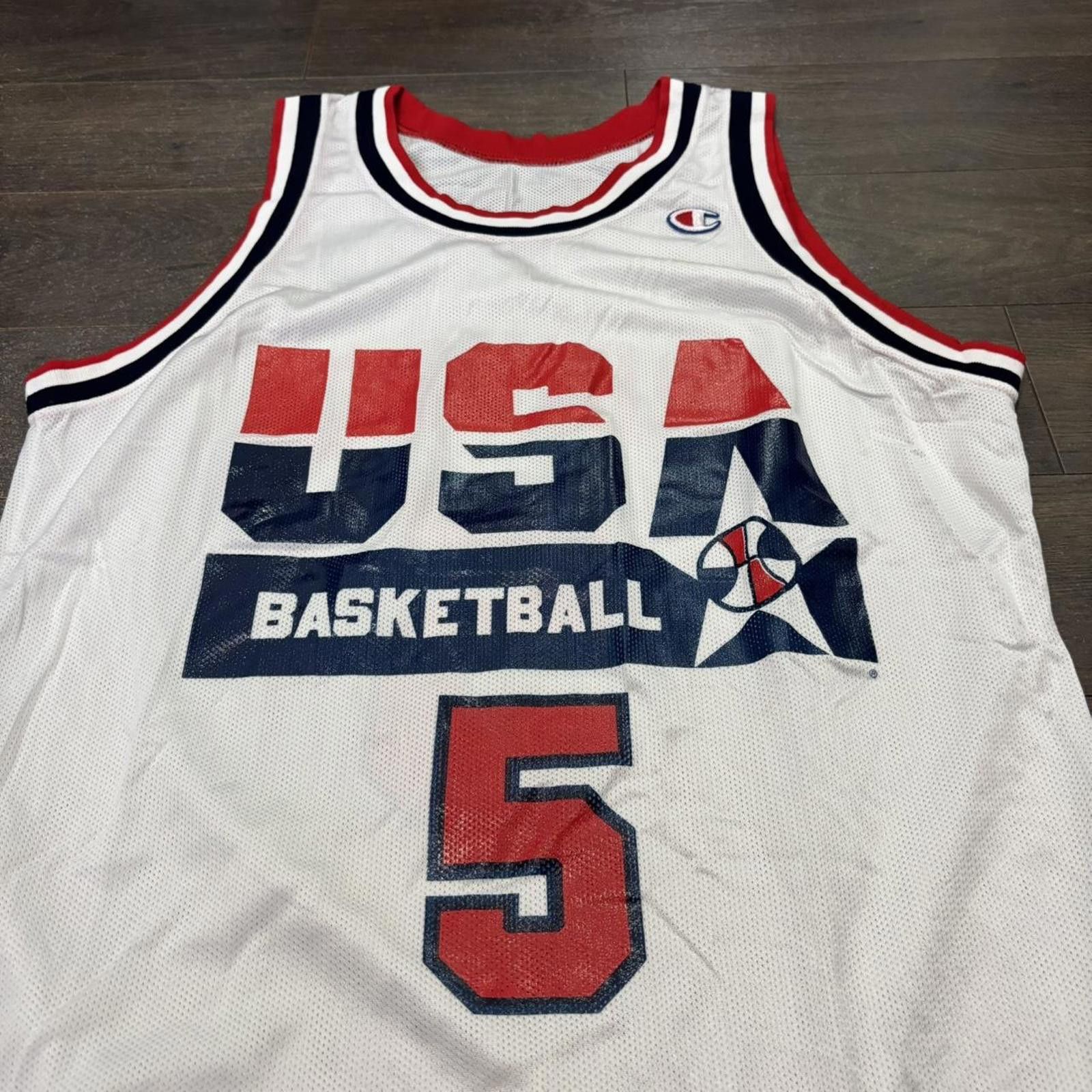 Champion Vintage USA basketball olympics David Robinson jersey Size US M / EU 48-50 / 2 - 2 Thumbnail