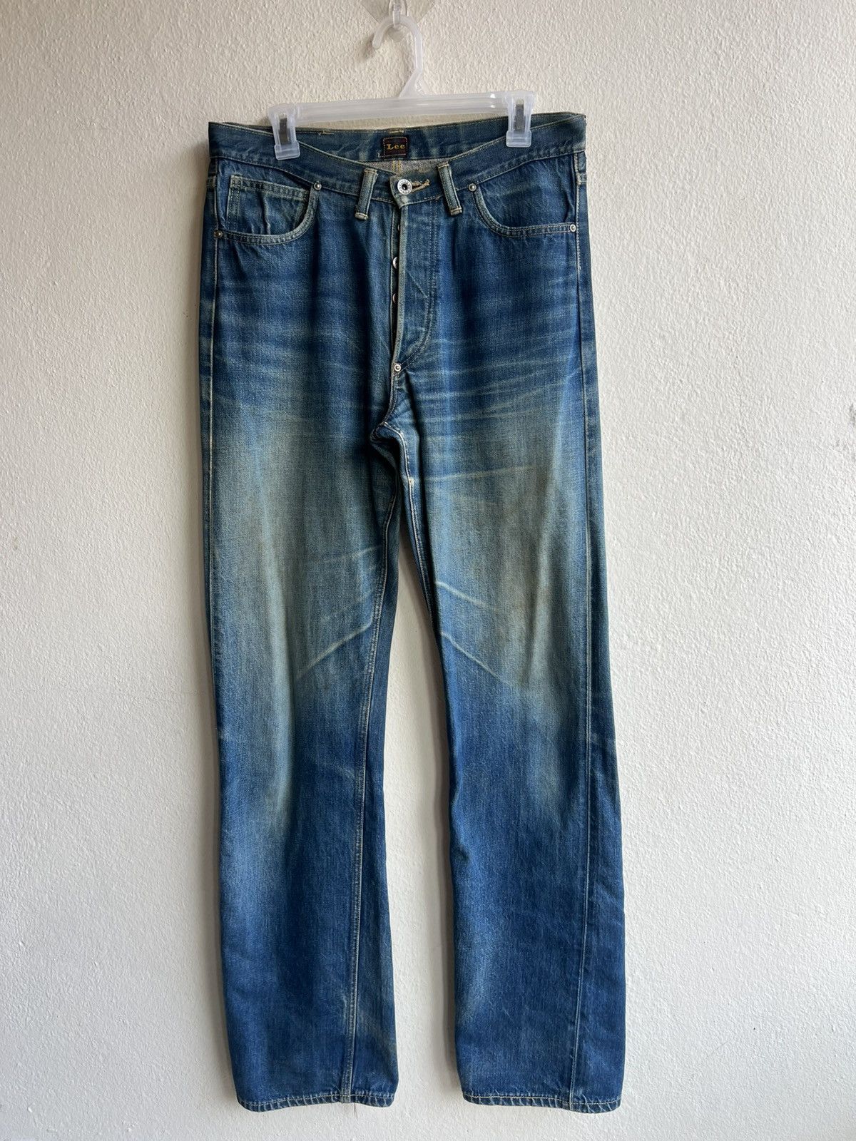 Lee Dirty Mud Stains Denim 90s Lee WW2 Model Selvedge Jeans Size US 32 / EU 48 - 2 Thumbnail