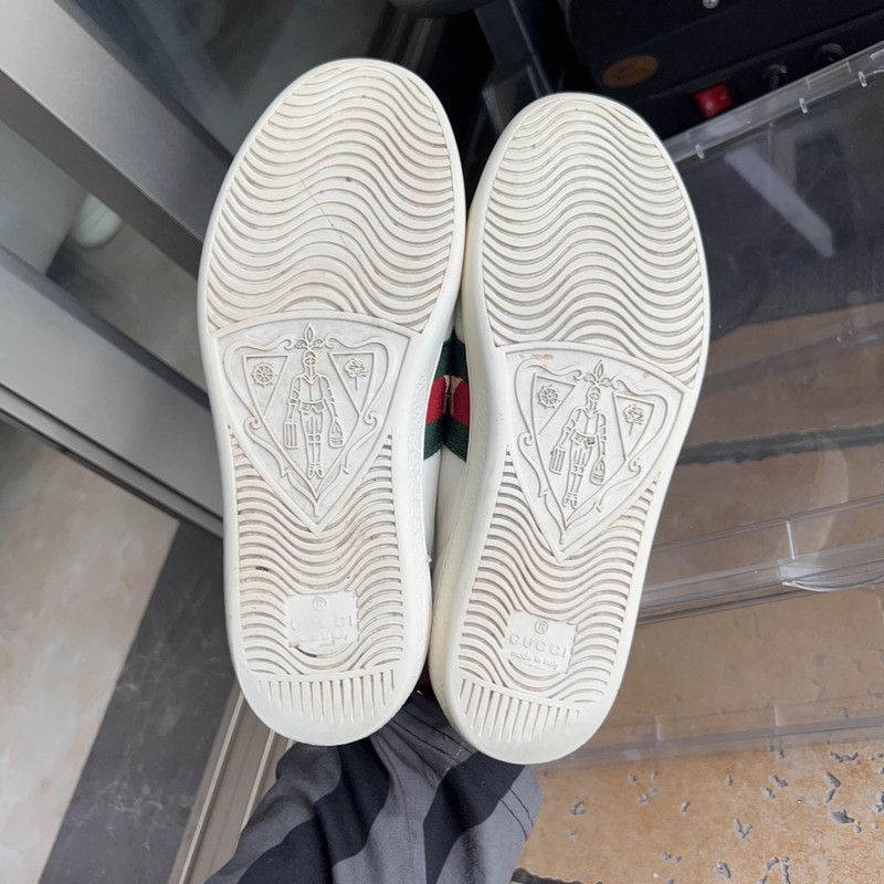 Gucci Gucci ACE Leather Embroidered Sneakers for Women -2508 Size US 5 / IT 35 - 4 Thumbnail