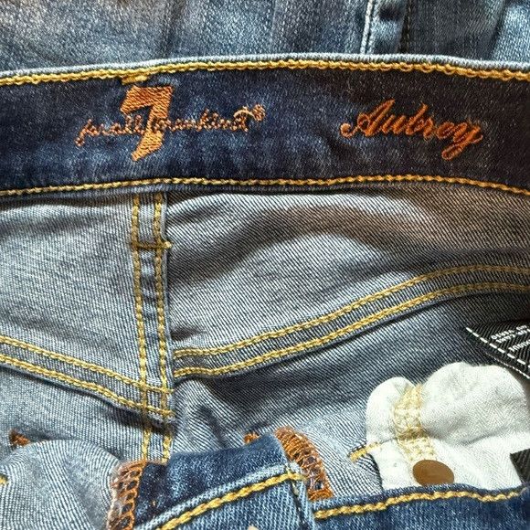 7 For All Mankind 7 For All Mankind “Aubrey” Distressed Skinny Jeans Size 27 Size 27" / US 4 / IT 40 - 10 Thumbnail