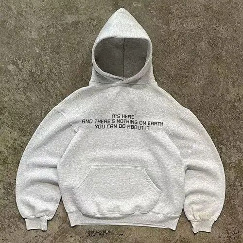 Japanese Brand Hoodie Gray washed vintage letter print cotton hoodie Size US M / EU 48-50 / 2 - 1 Thumbnail