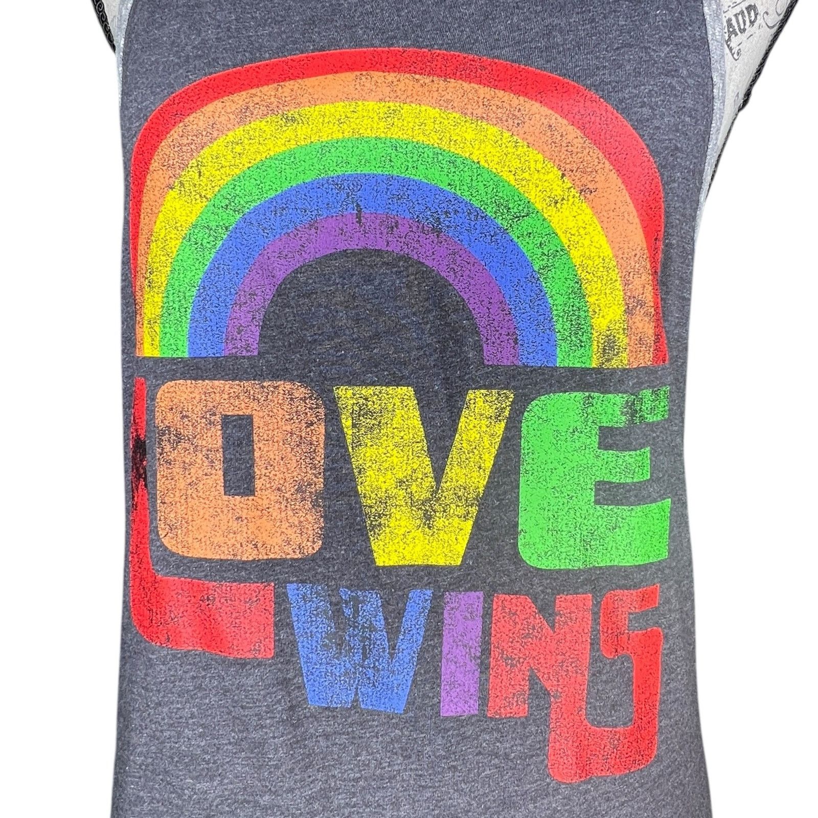 Other Love Wins Rainbow Pride Contrasting Trim Tank Top Size US XS / EU 42 / 0 - 7 Thumbnail