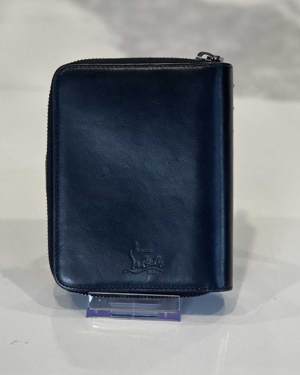 Christian Louboutin Christian Louboutin Panettone Spike Black Leather Wallet Size ONE SIZE - 7 Thumbnail