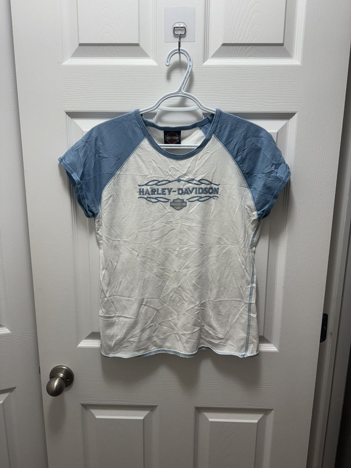 Harley Davidson Harley Davidson Vintage Womens Biker Shirt Cute Y2K Rare WH Size US M / EU 48-50 / 2 - 1 Thumbnail