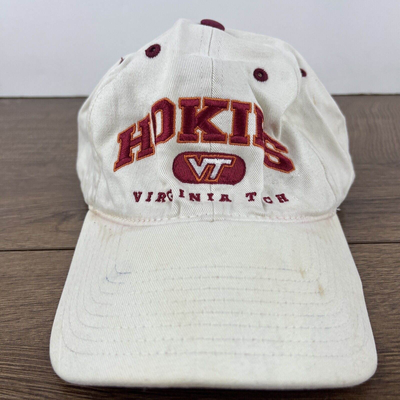 Other Virginia Tech Hokies Hat Hokies White Hat Twins Enterprise A Size ONE SIZE - 4 Thumbnail