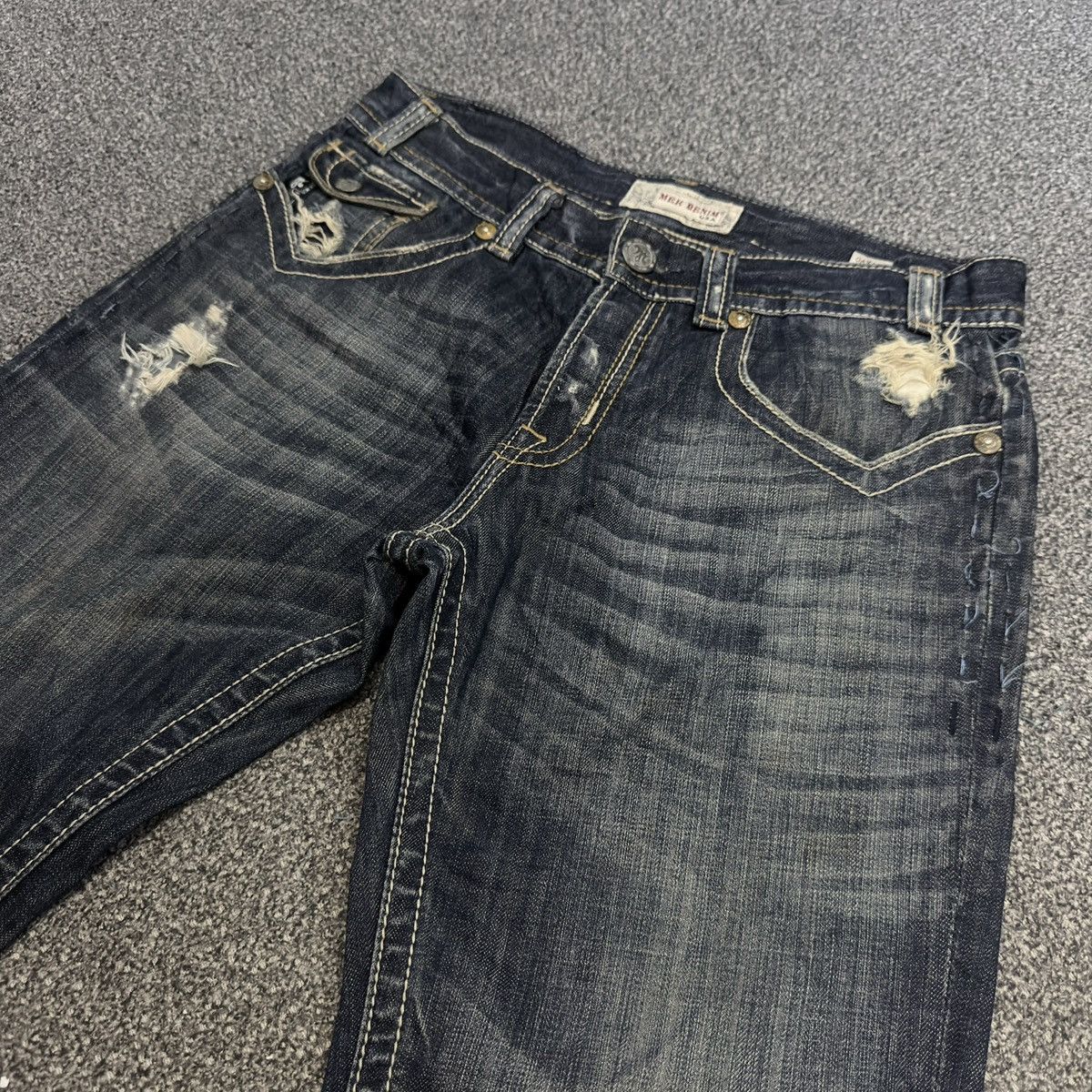 If Six Was Nine Archives ‼️ y2k Seditionaries Mek Denim Distressed HG Style Size US 34 / EU 50 - 3 Thumbnail