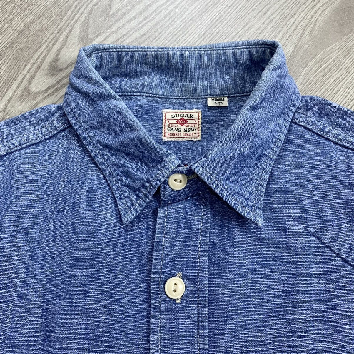 Orslow Vintage Sugar Cane Japan Chambray Denim Work Shirt Size US M / EU 48-50 / 2 - 4 Thumbnail
