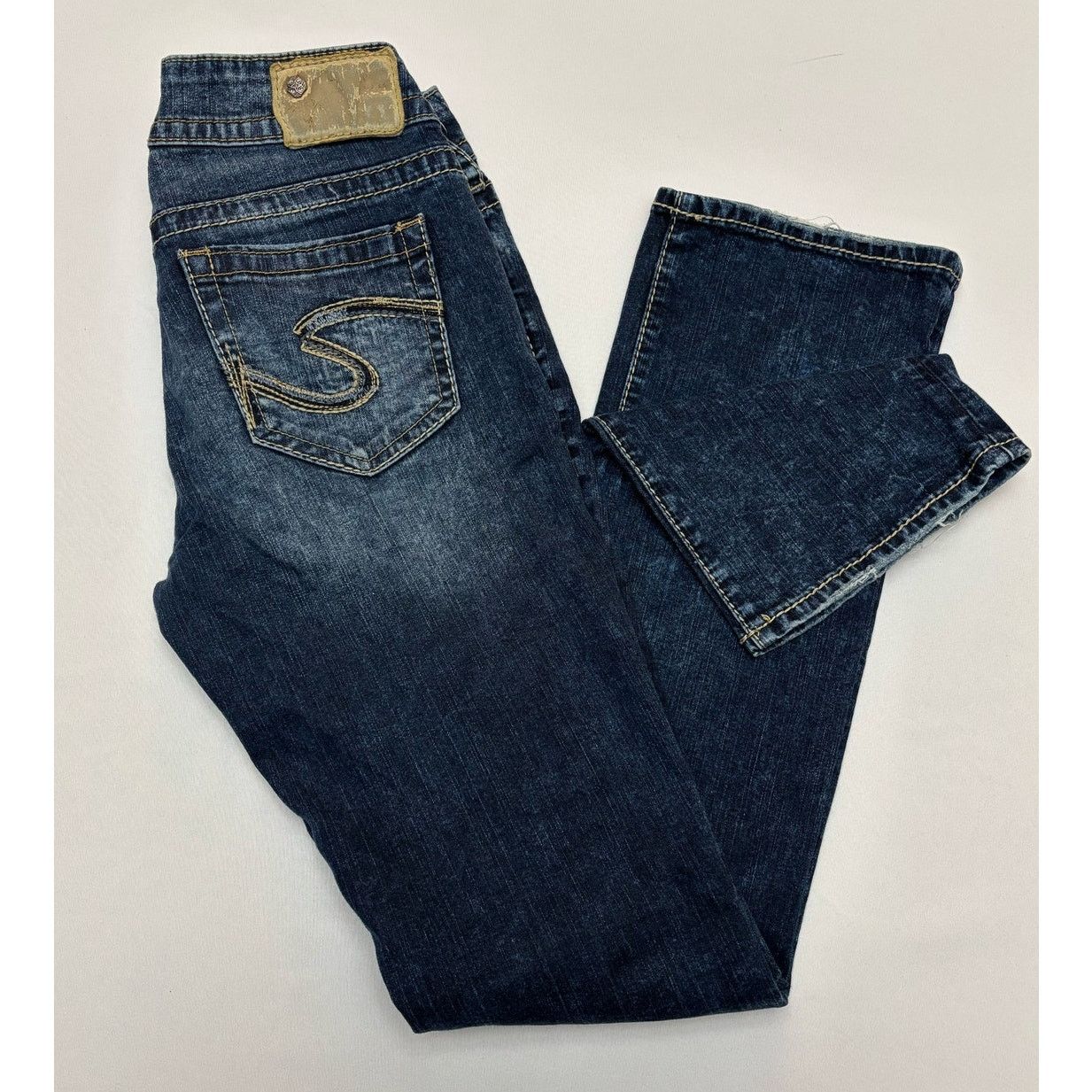 Silver Jeans Co. SILVER JEANS 28 x33 Womens Suki Curvy-Fit Slim Bootcut Jeans Size 28" / US 6 / IT 42 - 3 Thumbnail