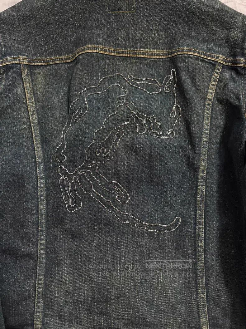 Saint Laurent Paris Saint Laurent Paris Original Crystal Denim Jacket Size US M / EU 48-50 / 2 - 3 Thumbnail