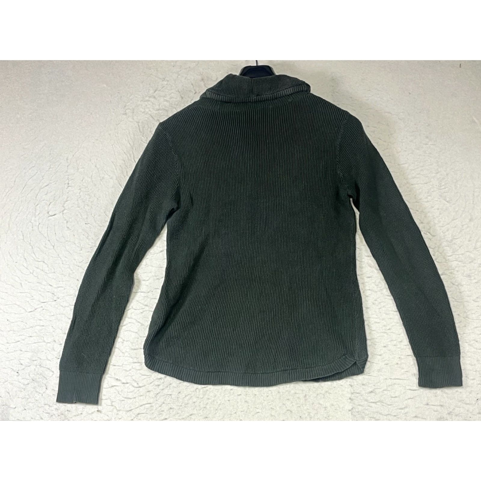 Ralph Lauren Lauren Ralph Lauren Sweater Women Green Waffle-Knit Cowl Neck Sz Medium Size M / US 6-8 / IT 42-44 - 2 Thumbnail