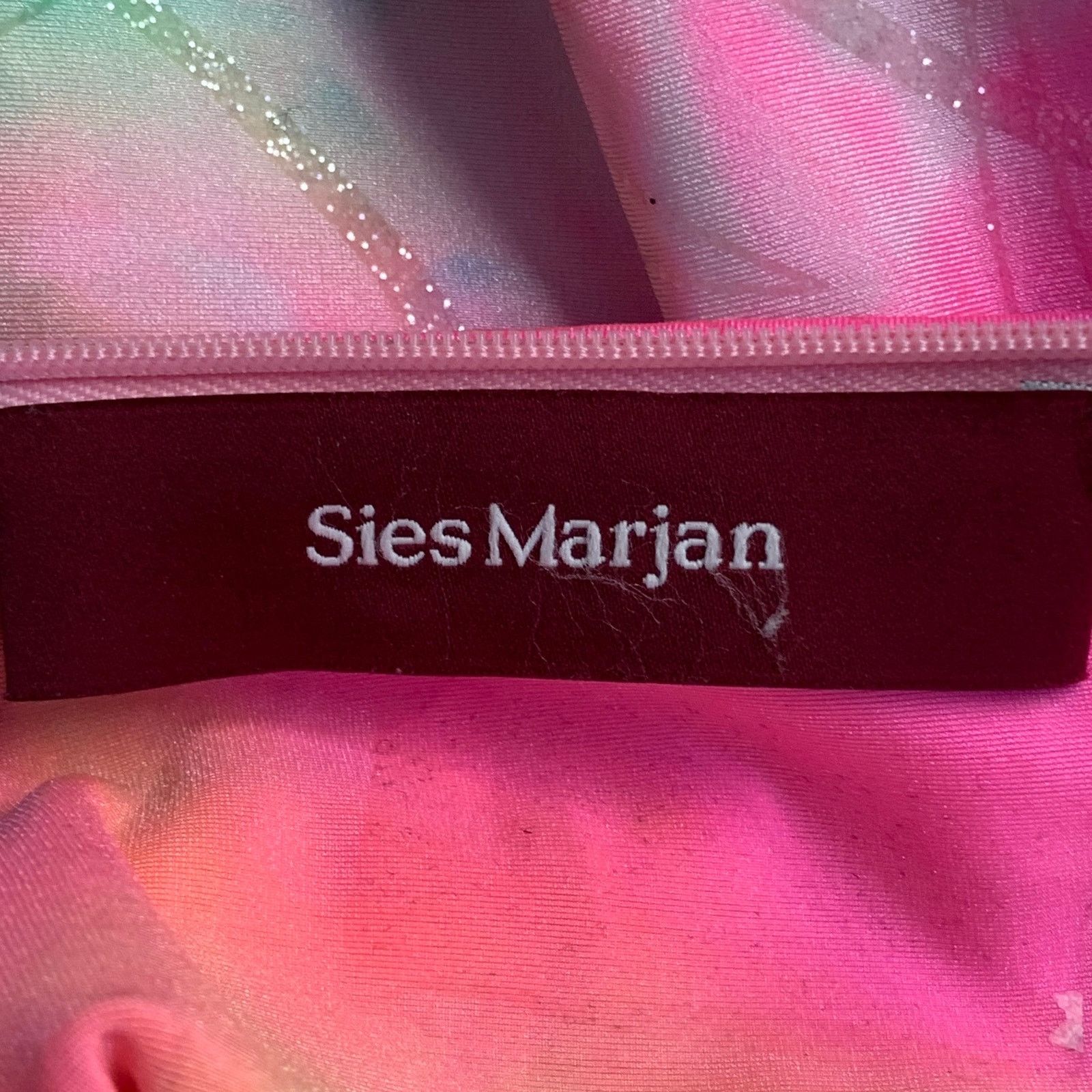 Sies Marjan M Multi Color Polyamide Tie Dye Long Sleeve Ruched Dress Size M / US 6-8 / IT 42-44 - 5 Thumbnail