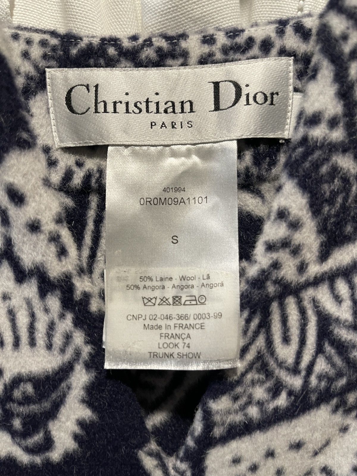 Dior Christian Dior Resort 2020 wool/alpaca long poncho Size ONE SIZE - 5 Thumbnail