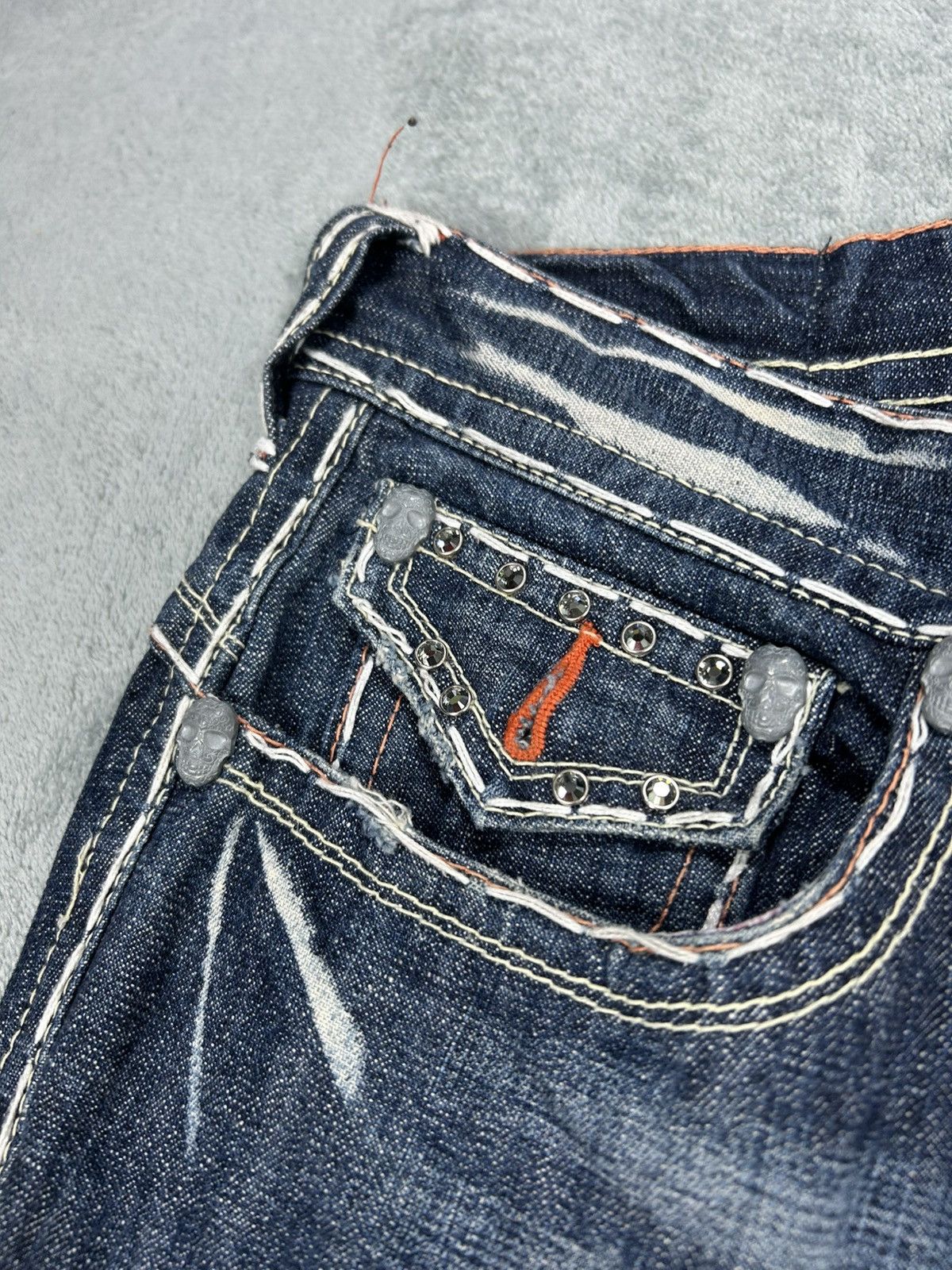 True Religion Vintage 00’s Laguna Beach Jeans co Flared Jeans Size US 31 - 9 Thumbnail