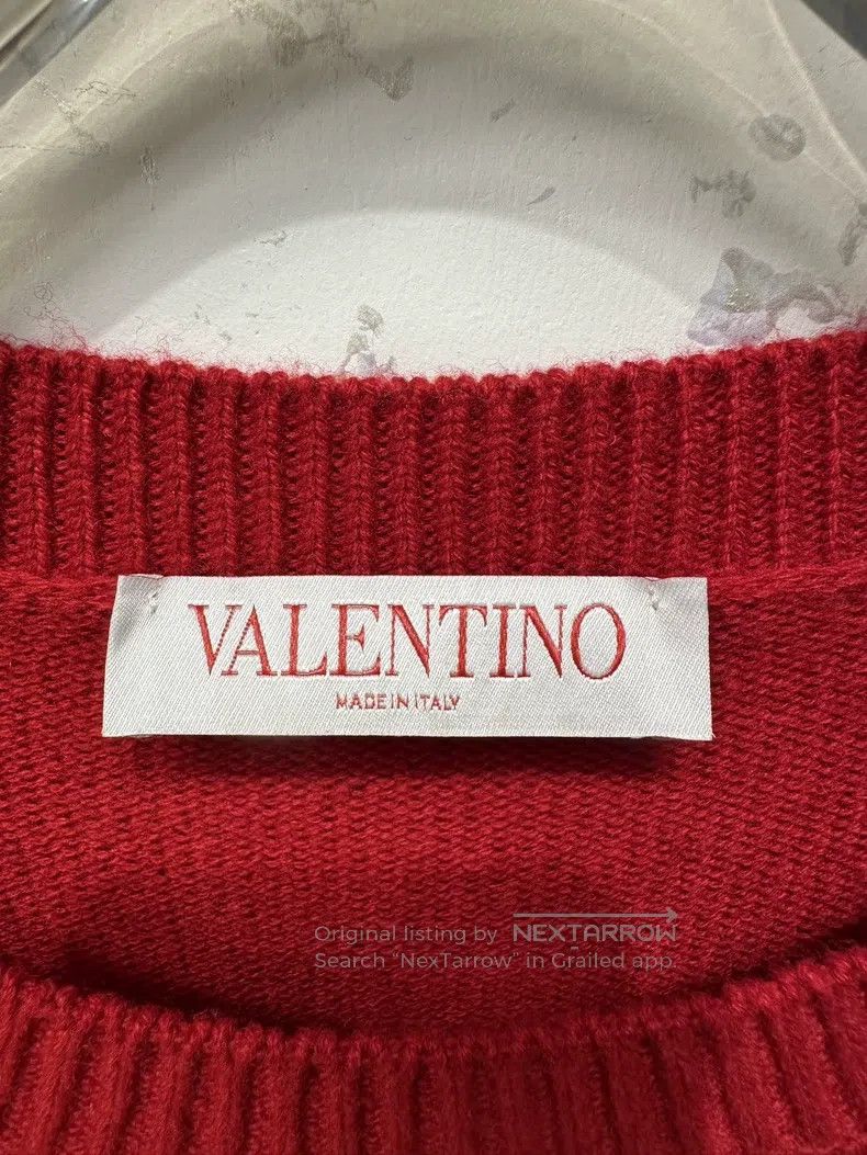 Valentino Valentino Knitted sweater with red sequin bow Size S / US 4 / IT 40 - 3 Thumbnail