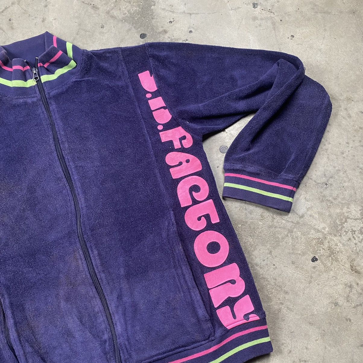 Japanese Brand y2k The Surfboard Factory Velvet Fleece Zip Up Size US M / EU 48-50 / 2 - 2 Thumbnail