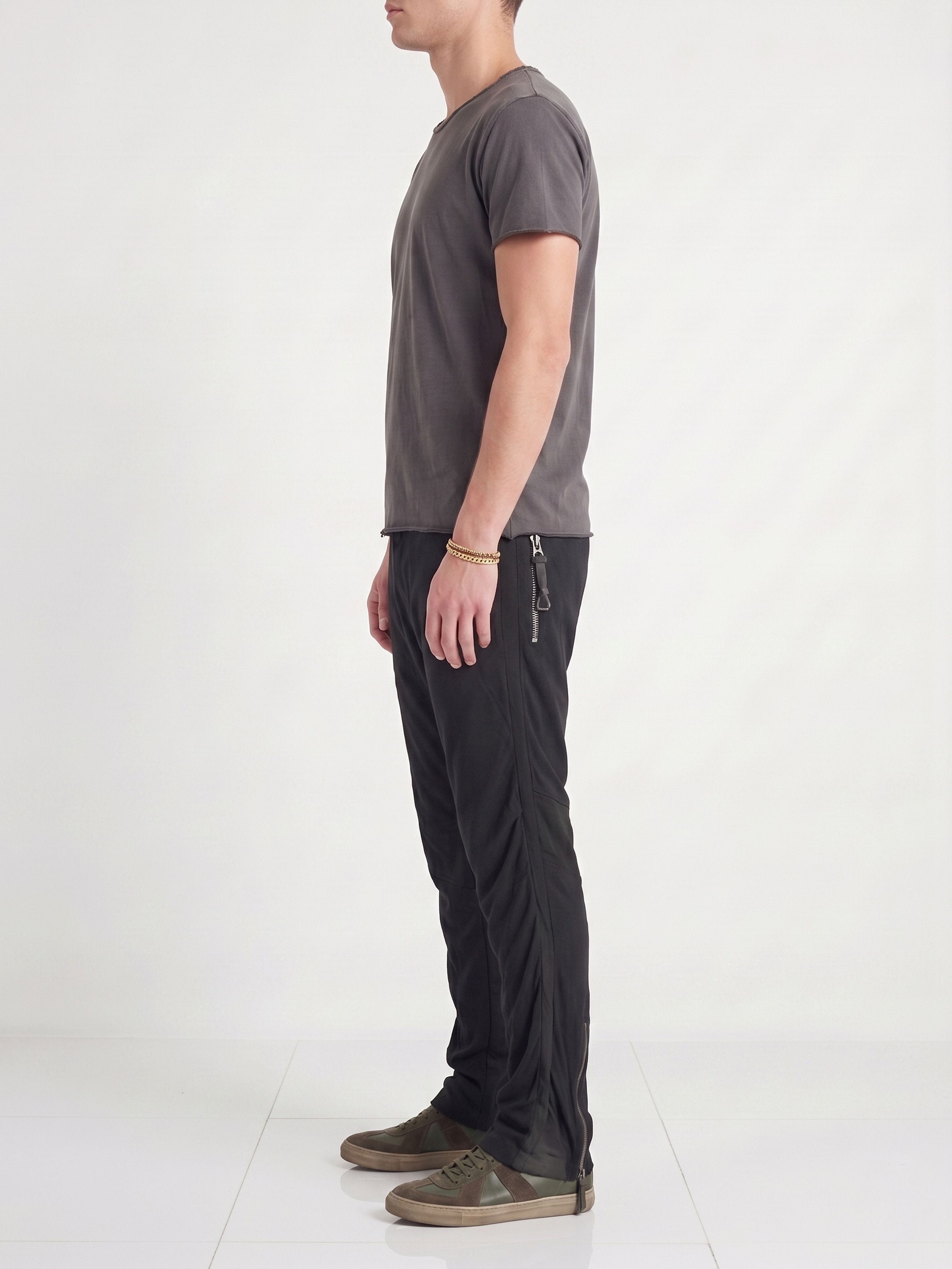Greg Lauren Archive "The GL1 Pant" Jersey & Washed Silk Faille Size US 32 / EU 48 - 14 Thumbnail