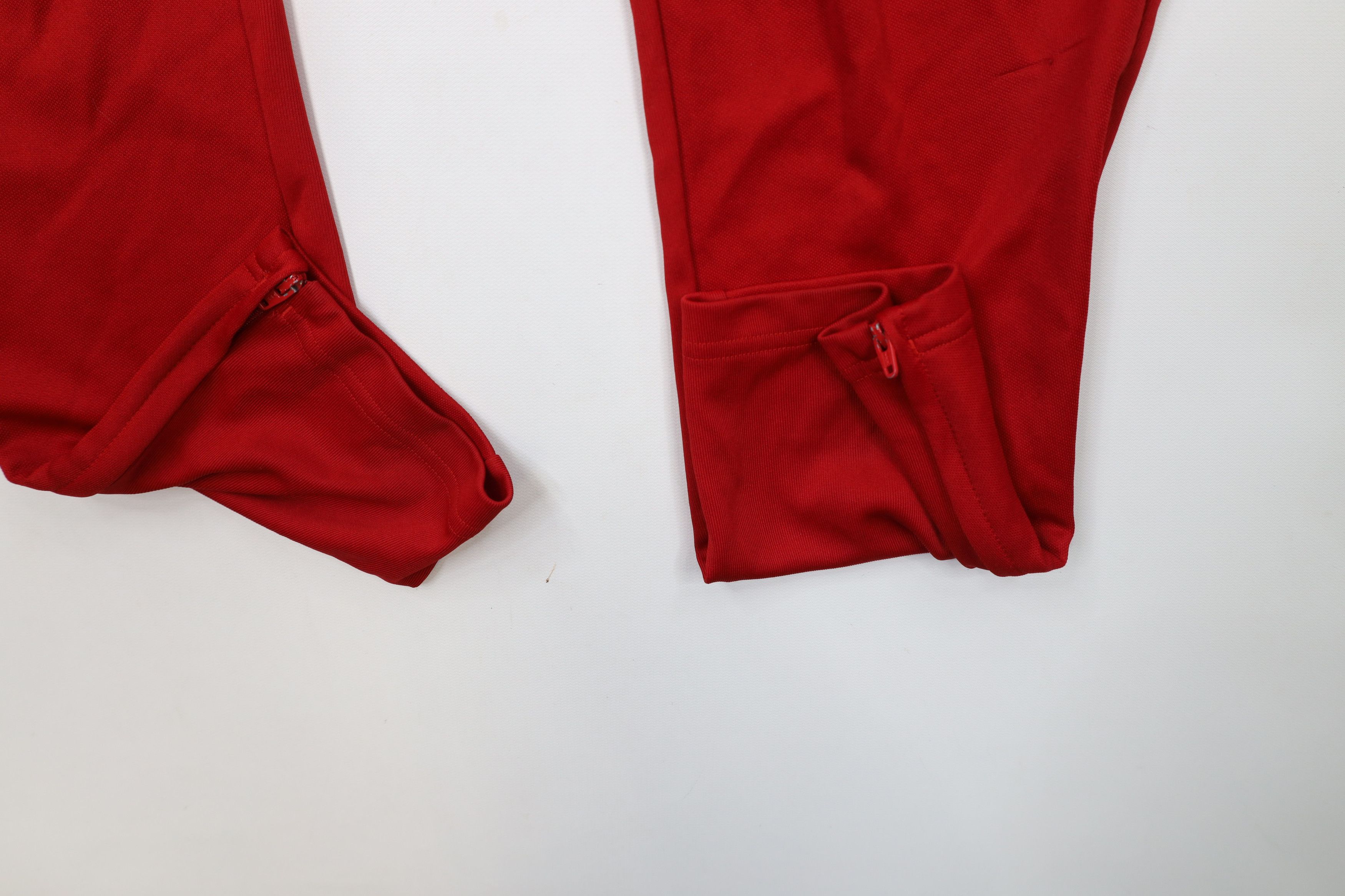 Adidas × Vintage Vintage Y2K Adidas Striped Tapered Soccer Warm Up Pants Red Size US 36 / EU 52 - 5 Thumbnail