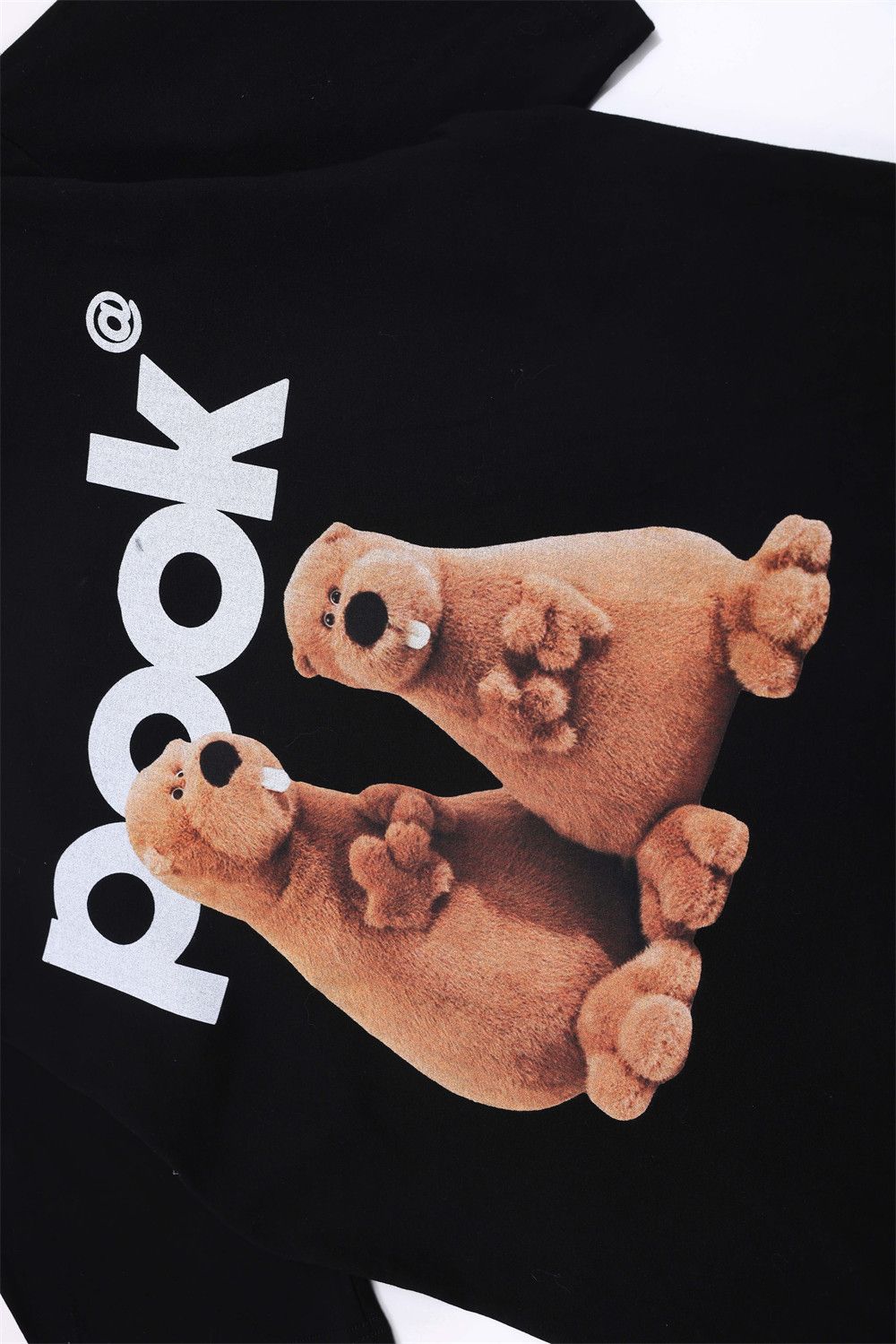 Japanese Brand × Vintage Bear cartoon print loose cotton round neck T-shirt Size US M / EU 48-50 / 2 - 4 Thumbnail
