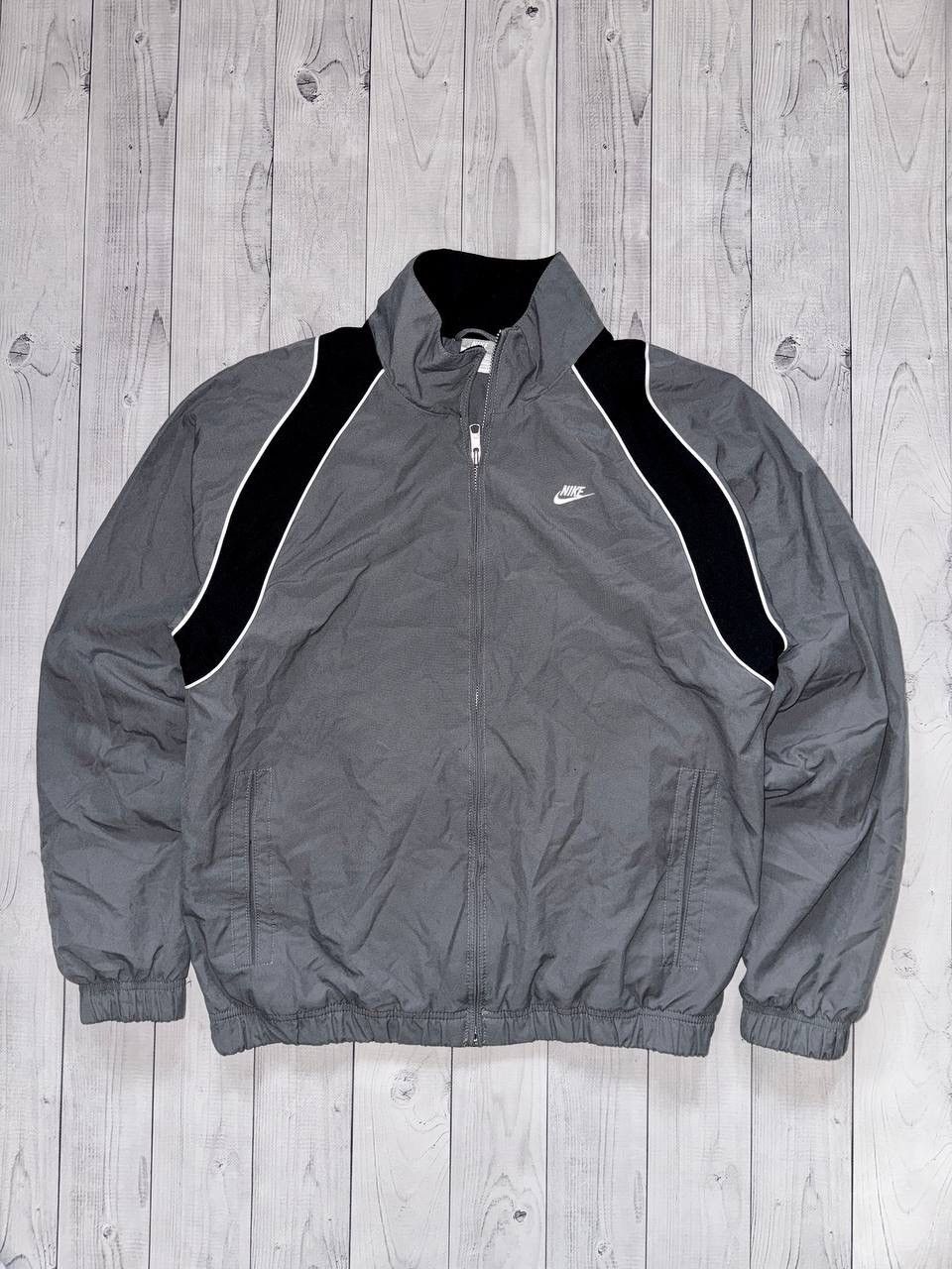 image of Vintage Nike Track Jacket Size S Logo in Grey, Men's