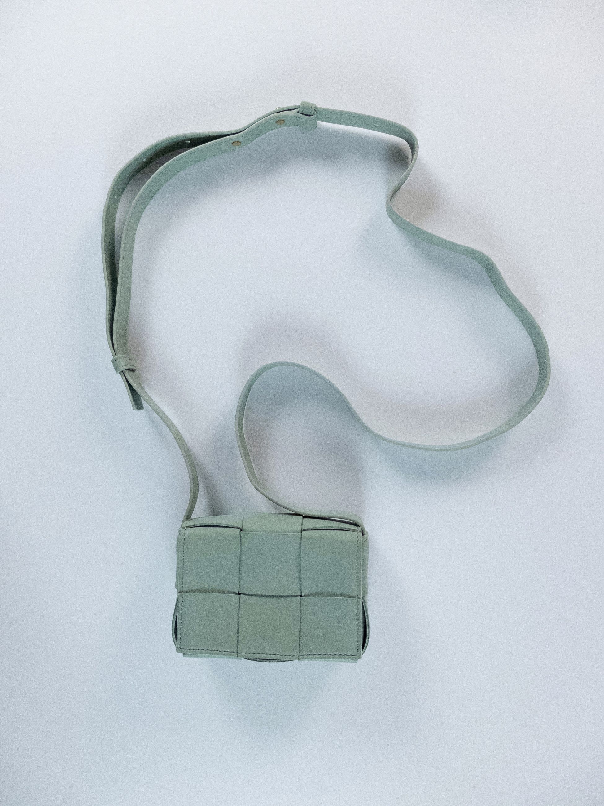 Bottega Veneta BOTTEGA VENETA Candy Cassette green lamb leather mini bag Size ONE SIZE - 4 Thumbnail