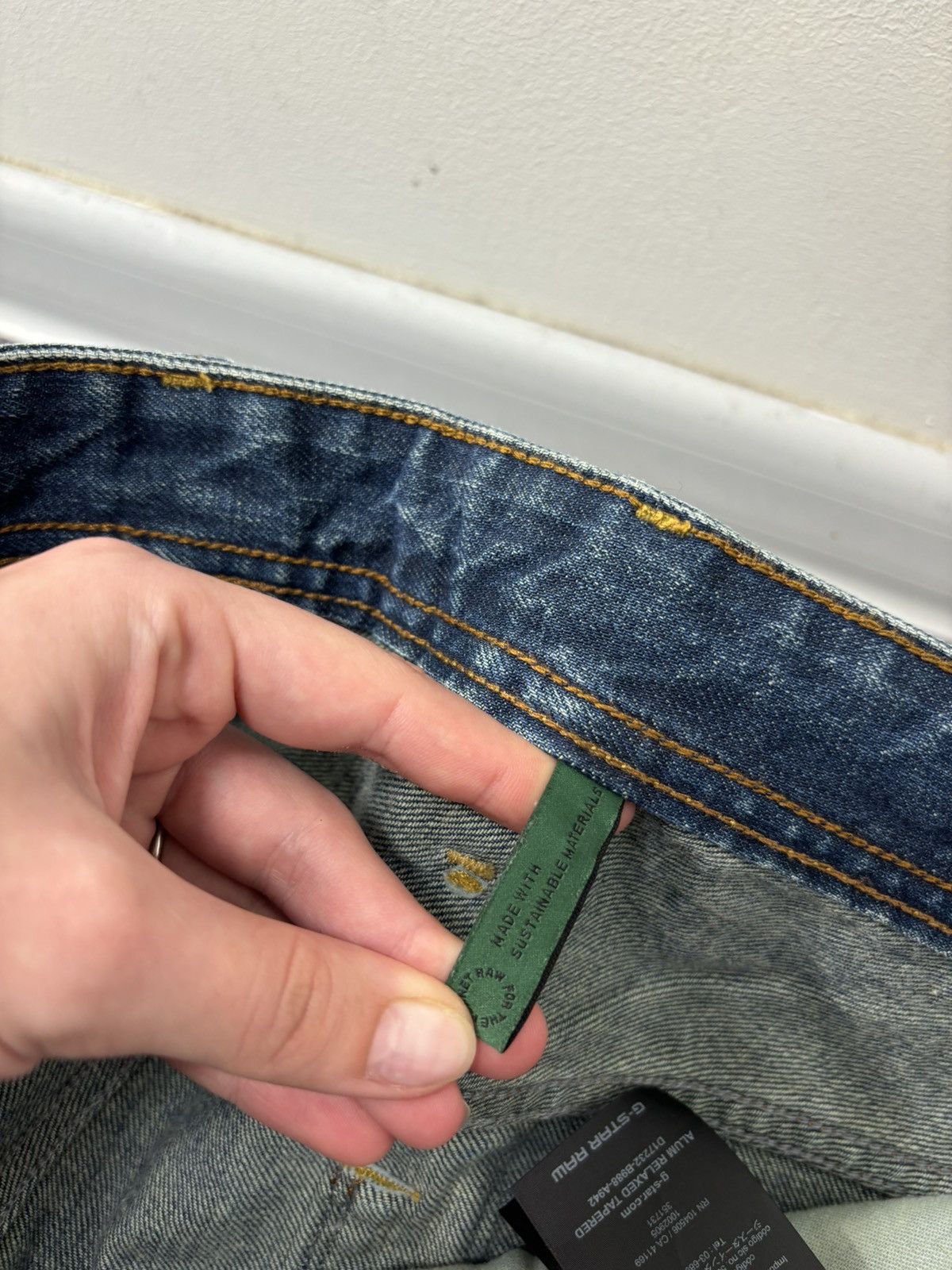 G-Star Vintage G-Star Raw Alum Faded Blue Avant Garde Denim Jeans Size US 34 / EU 50 - 12 Thumbnail