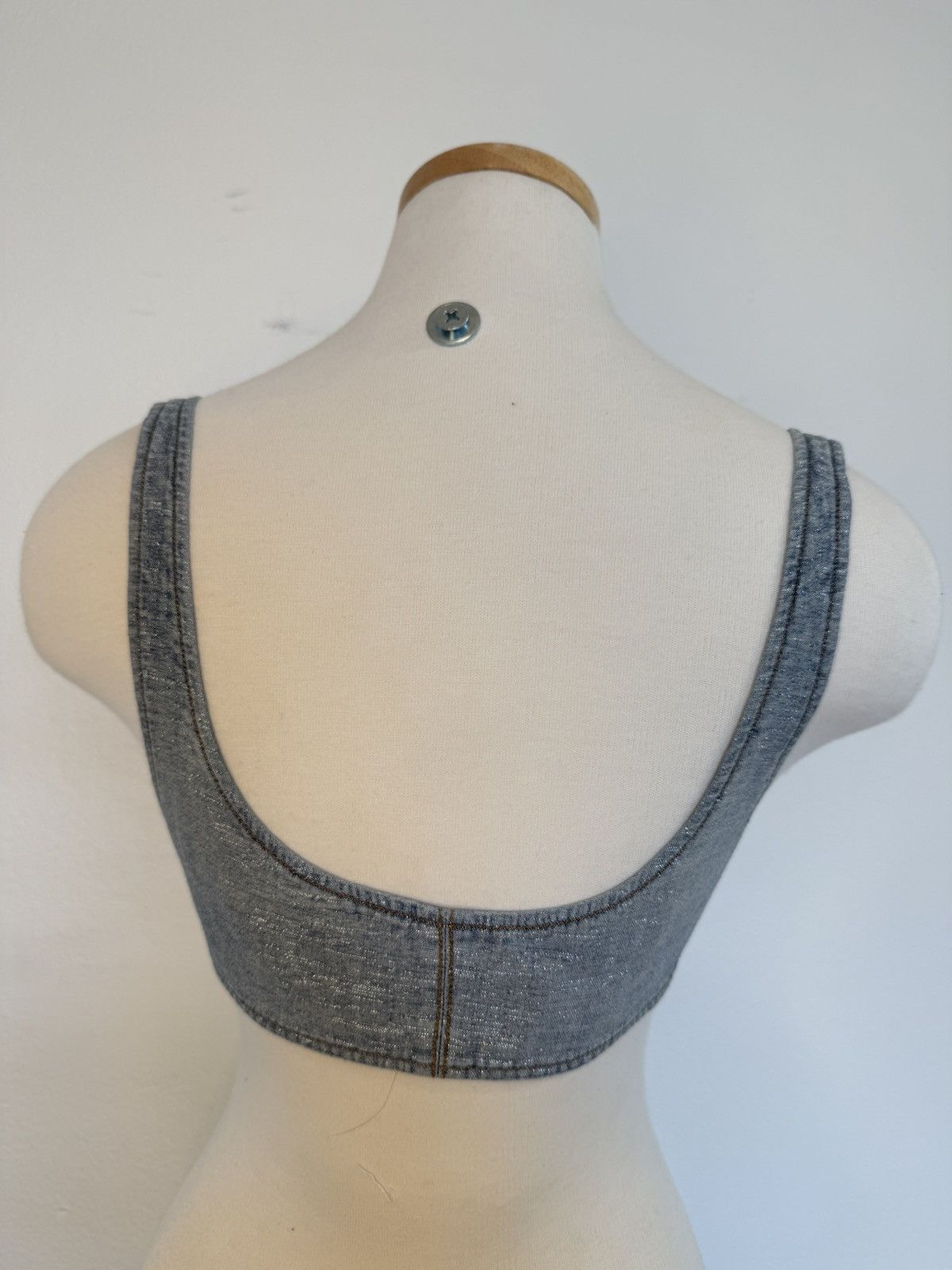Diesel Diesel De-Gell Denim Bra Top Size XS / US 0-2 / IT 36-38 - 4 Thumbnail