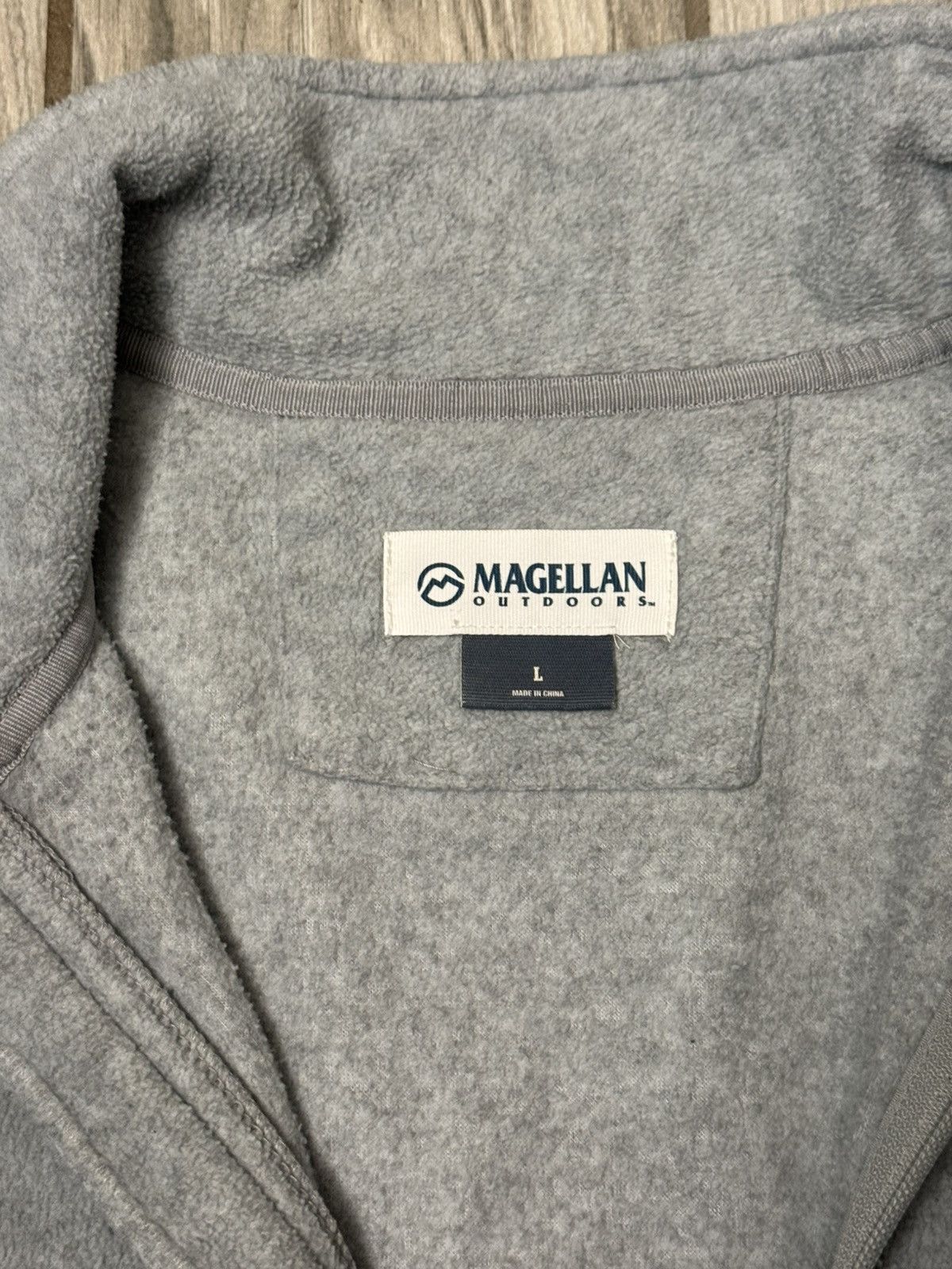 Other Magellan Outdoors Men’s Zip-Up Fleece Light Grey Size Large Size US L / EU 52-54 / 3 - 2 Thumbnail