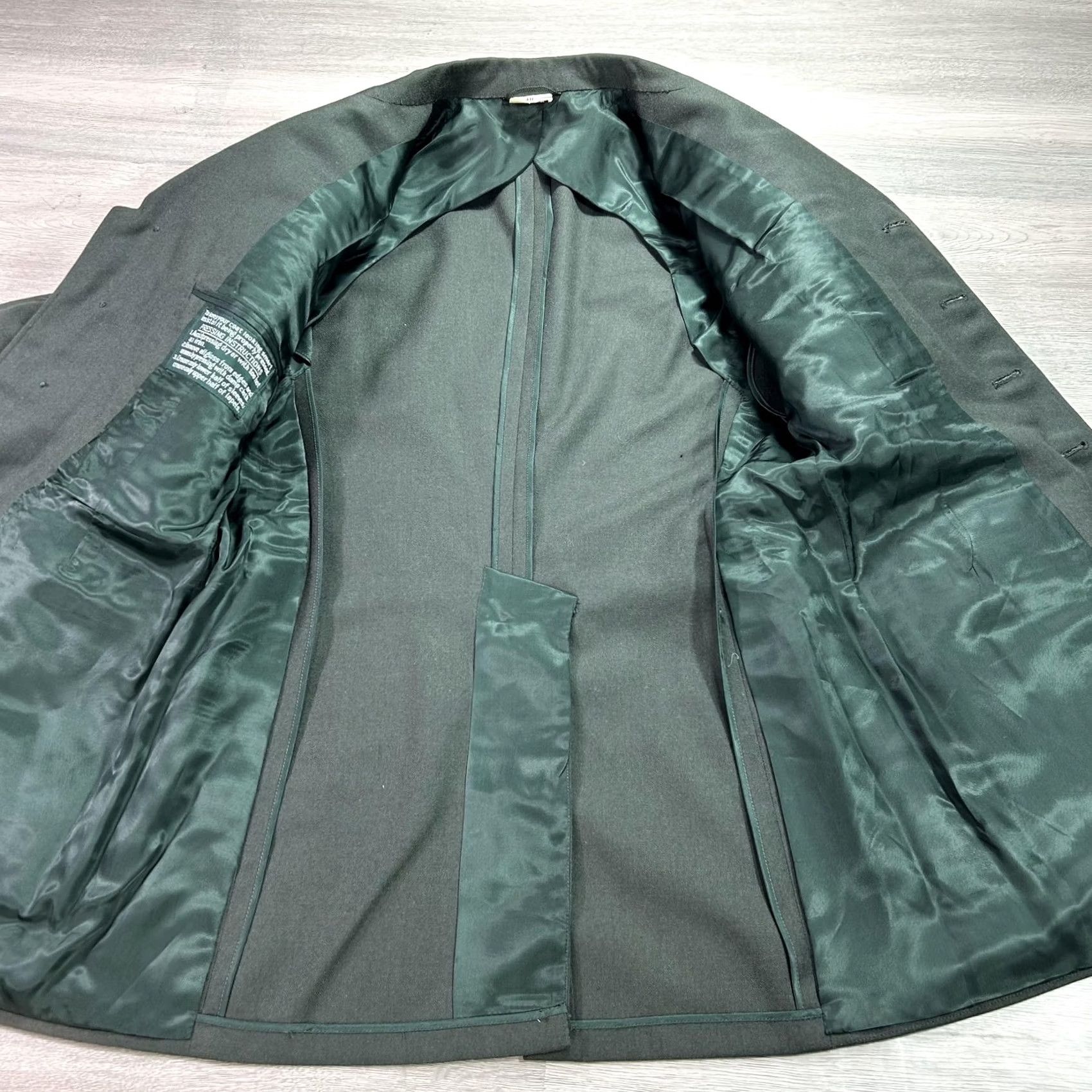 Vintage US Army Green Dress Suit Mens 41L Jacket 30x31 Pants 2 Piece Uniform Formal Shirt Hoodie Hat Size 42R - 4 Thumbnail