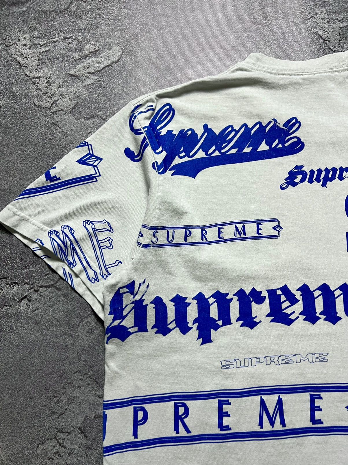 Supreme Vintage Supreme Multi Logo Tee Shirt Monogram Size US S / EU 44-46 / 1 - 12 Thumbnail