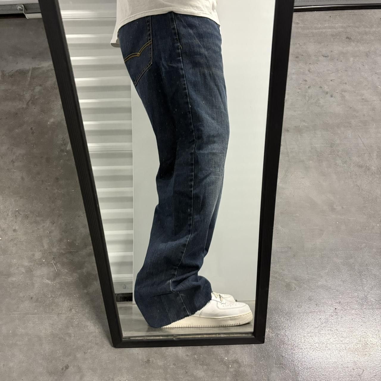 American Eagle Outfitters × Vintage Vintage Y2K Baggy Loose Wideleg Dark Wash Denim Jeans Size US 36 / EU 52 - 2 Thumbnail