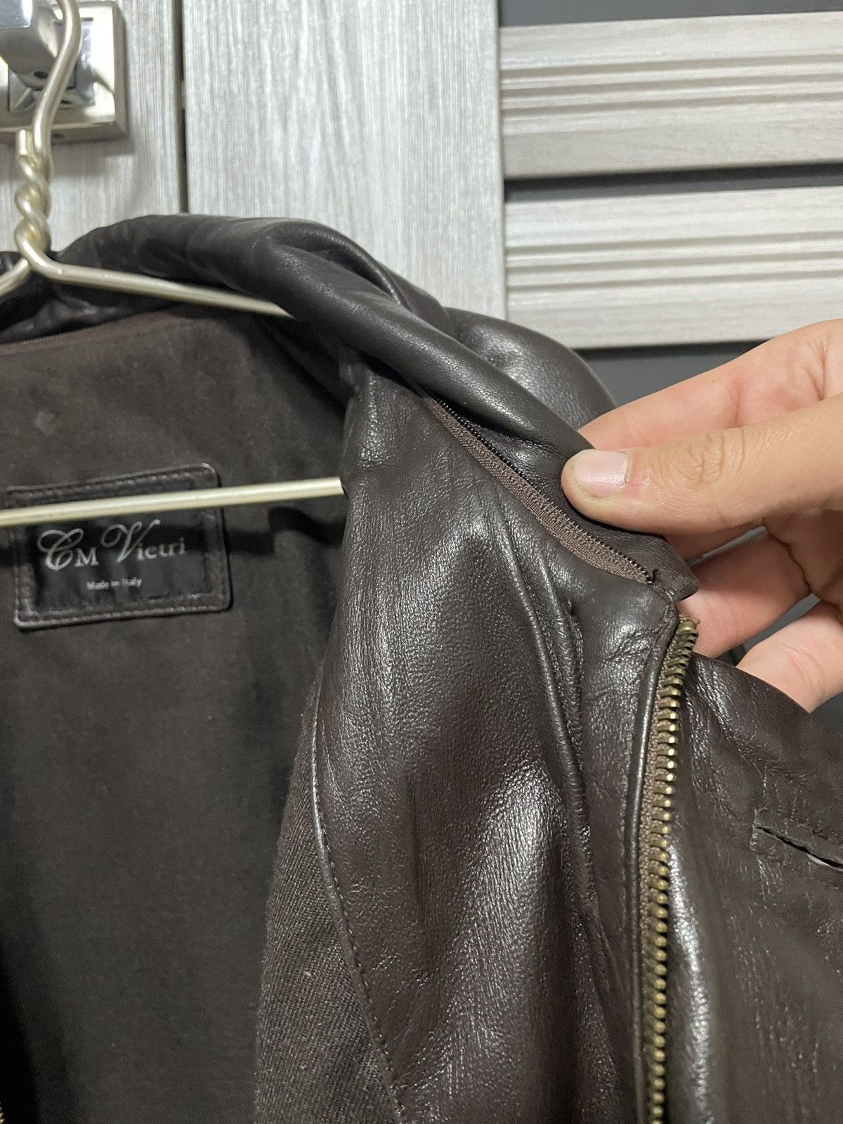 Vera Pelle × Vintage Vintage 90s Italian Vera Pelle Leather Jacket Old Money Euro Size US L / EU 52-54 / 3 - 20 Thumbnail
