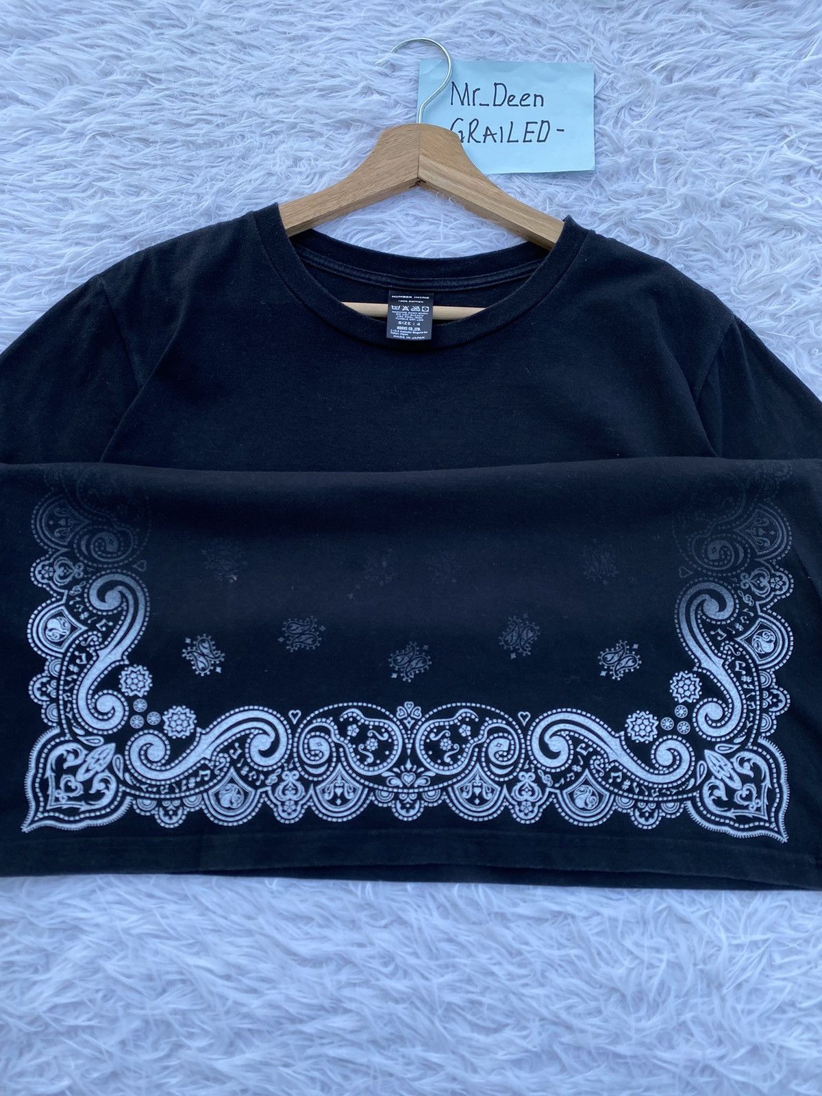 Number (N)ine Rare Number Nine The SOLOIST Rare Paisley Print Tshirt Size US L / EU 52-54 / 3 - 7 Thumbnail