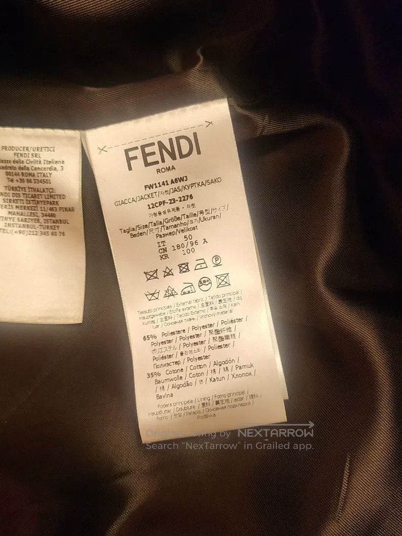 Fendi Fendi Men's Shirt Jacket, F Letter Monogram Logo Print Size US M / EU 48-50 / 2 - 4 Thumbnail
